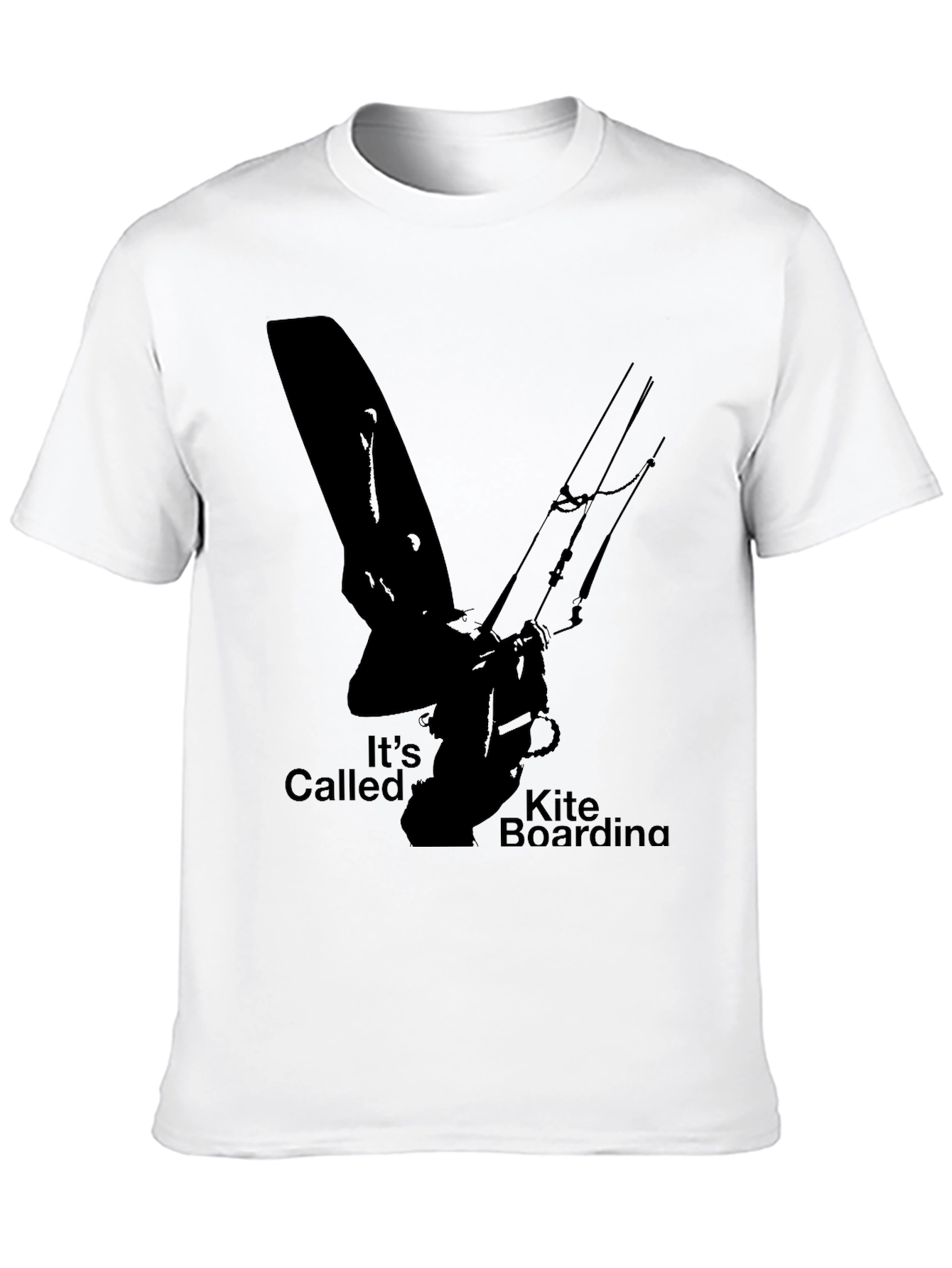 Kite Boarding Graphic Tee - Black T-Shirt