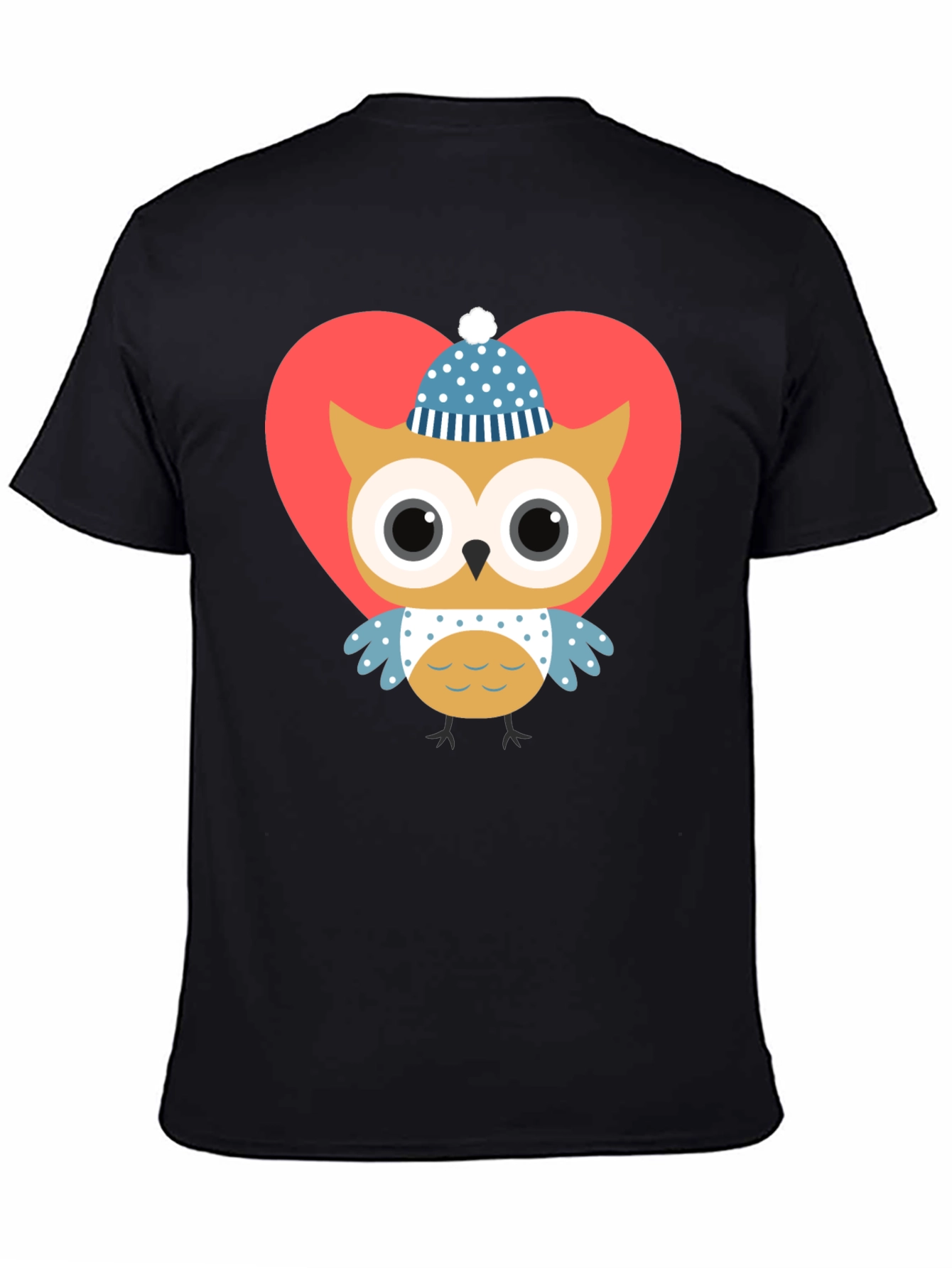 Owl Heart Graphic Tee - Cute Valentines Day Shirt