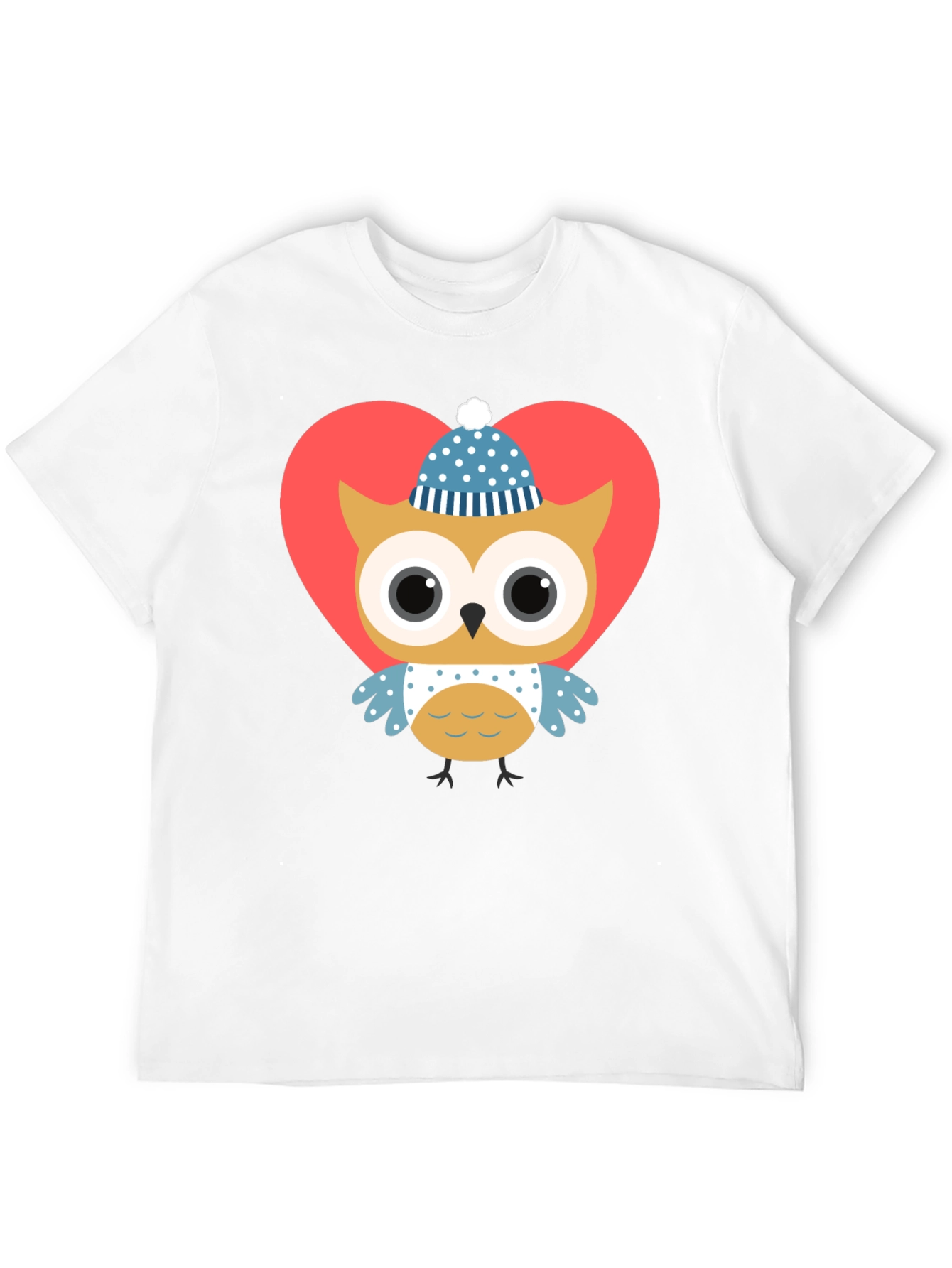 Owl Heart Graphic Tee - Cute Valentines Day Shirt
