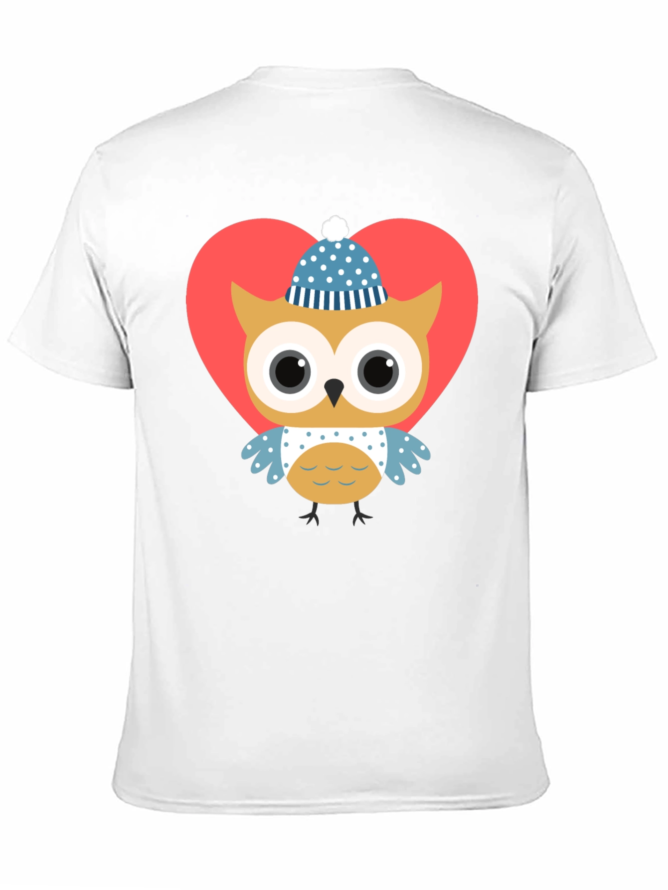 Owl Heart Graphic Tee - Cute Valentines Day Shirt