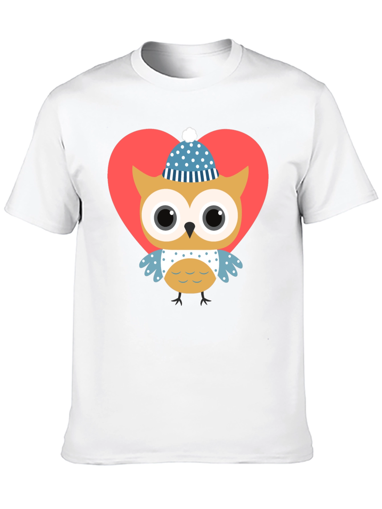 Owl Heart Graphic Tee - Cute Valentines Day Shirt