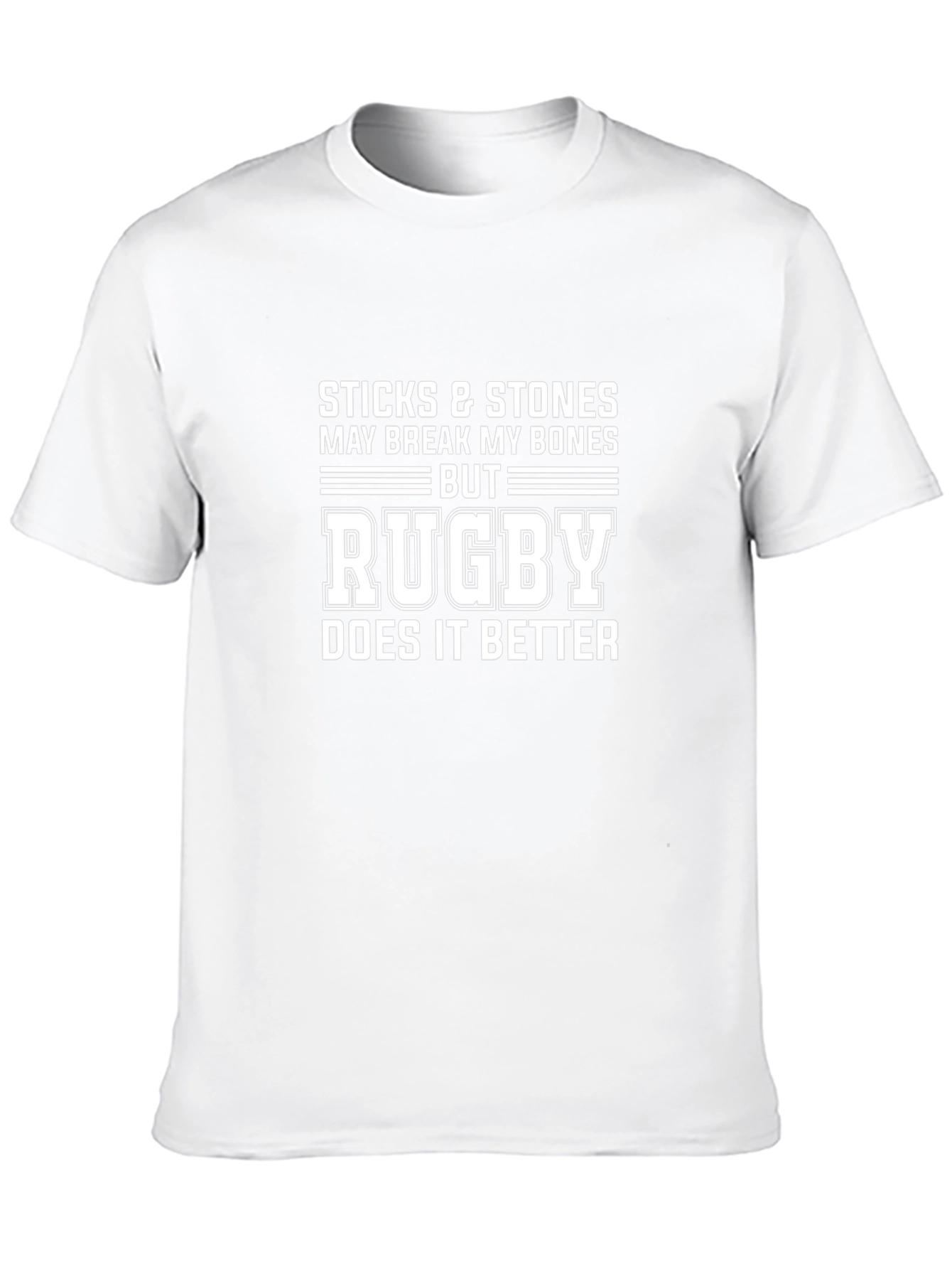 Rugby Sticks & Stones T-Shirt - Break My Bones!