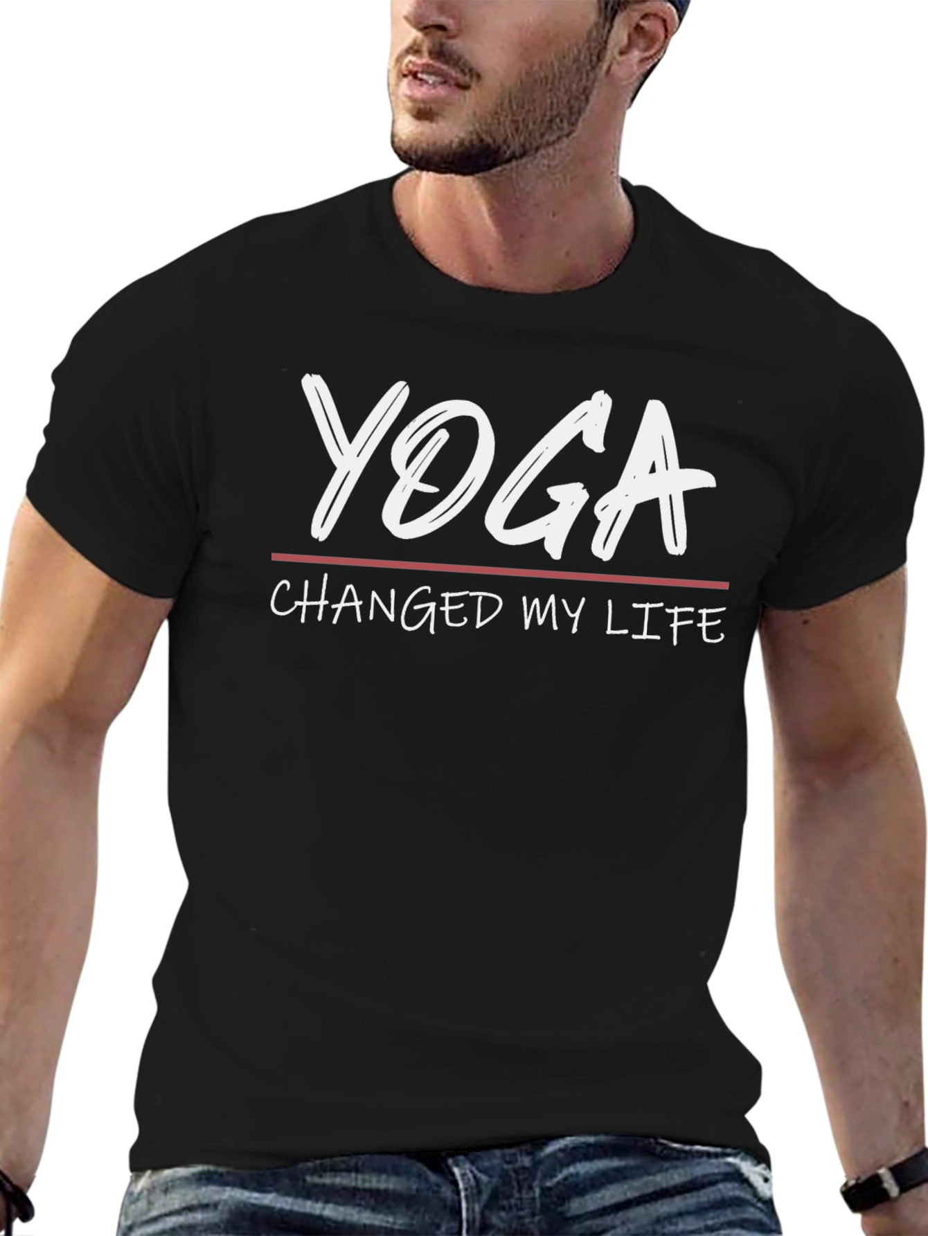 Yoga Changed My Life T-Shirt - Stylish Graphic Tee