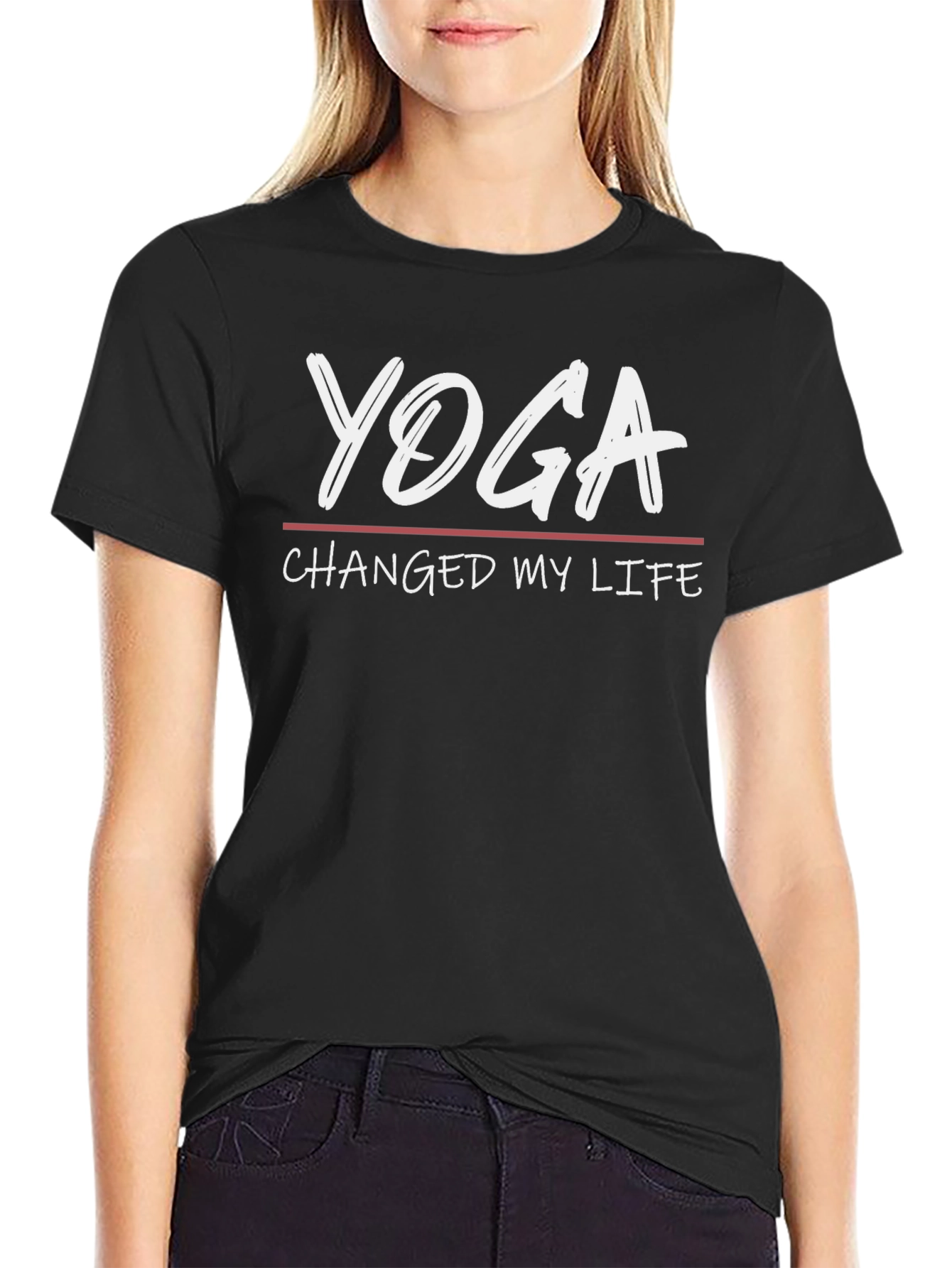Yoga Changed My Life T-Shirt - Stylish Graphic Tee