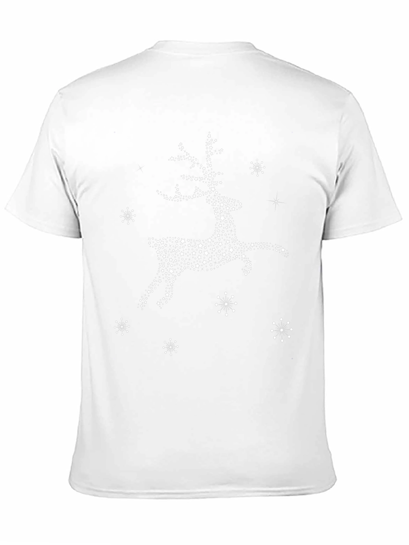 Starry Reindeer Graphic Tee - Holiday Festive Style