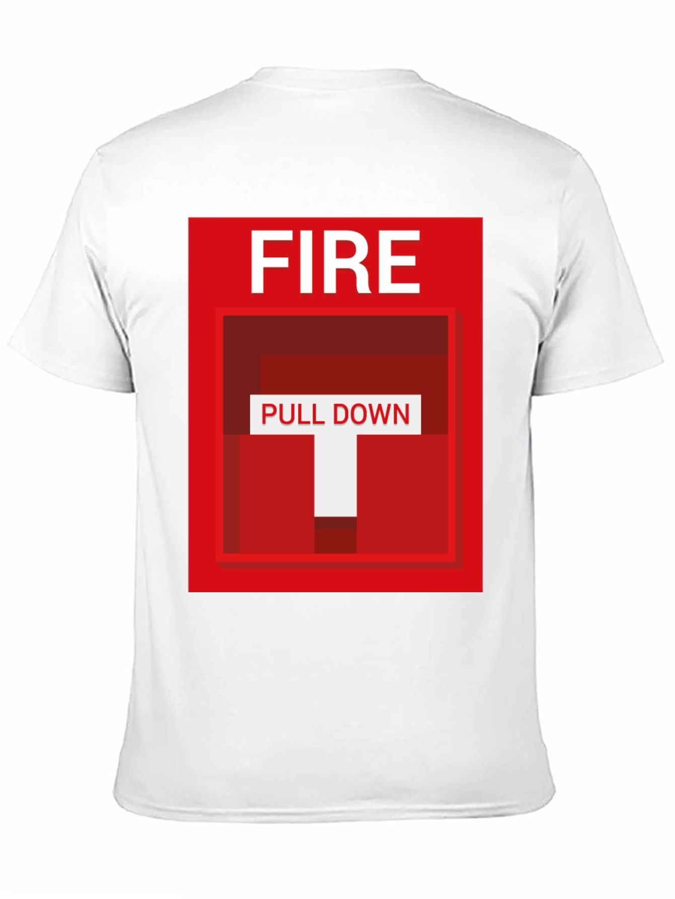 Fire Pull Down Graphic T-Shirt