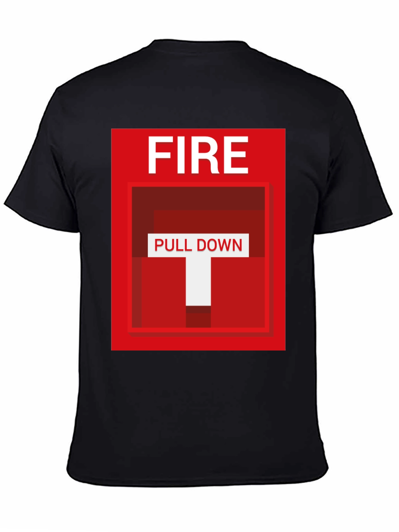 Fire Pull Down Graphic T-Shirt