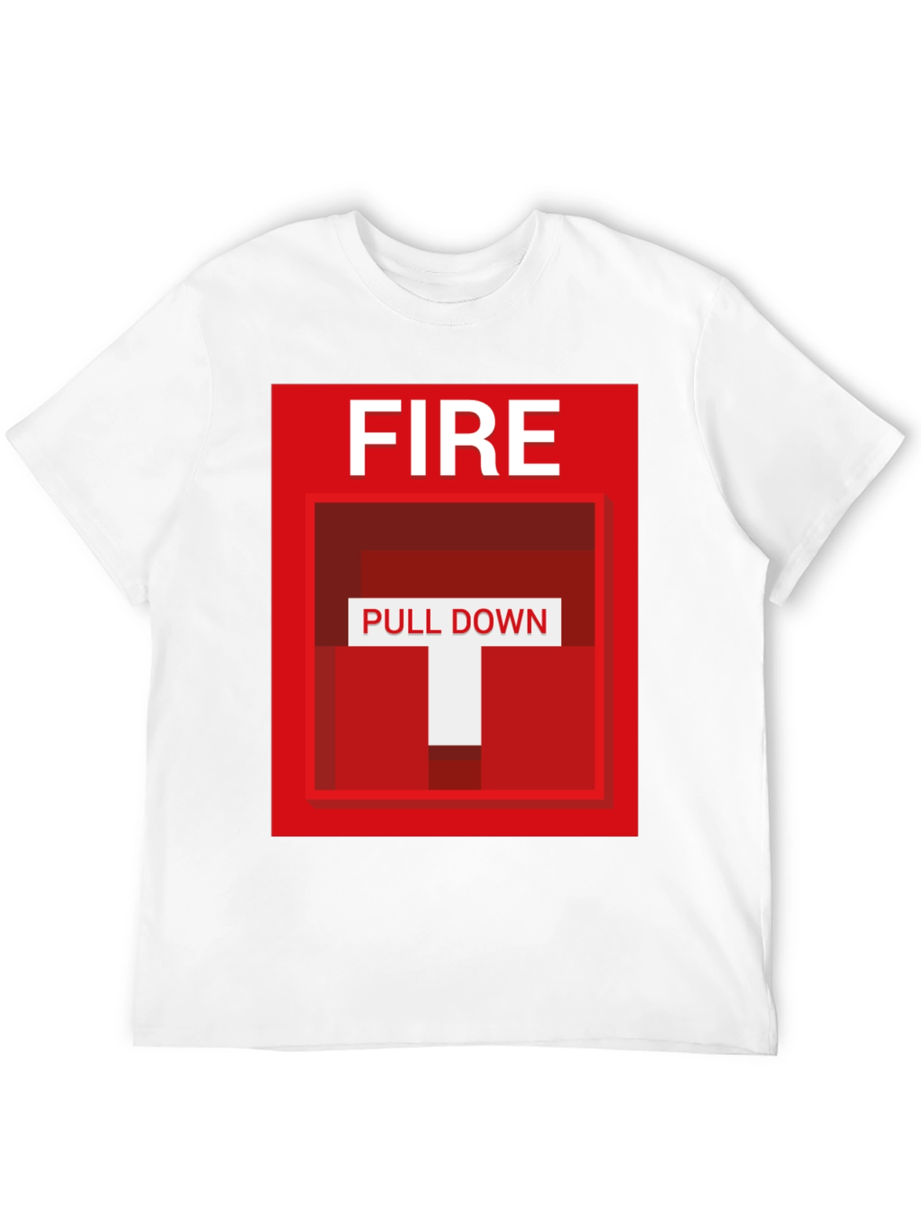 Fire Pull Down Graphic T-Shirt