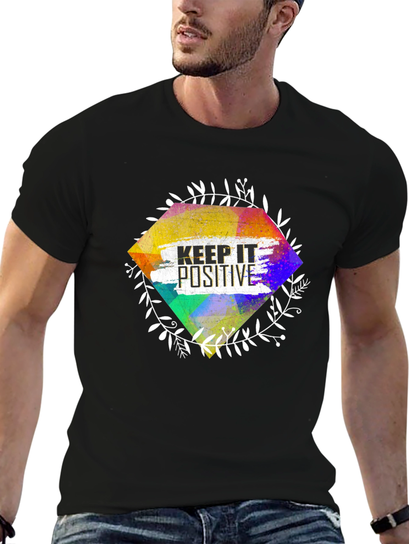 Keep It Positive Graphic Tee - Stylish Casual Wear