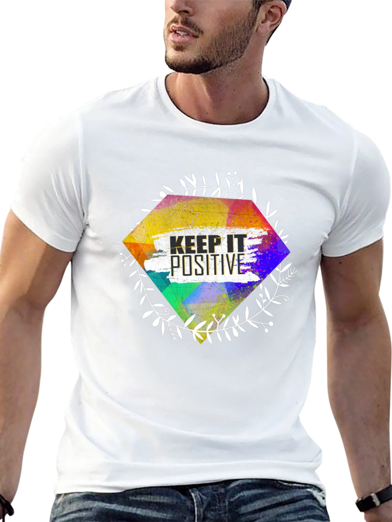 Keep It Positive Graphic Tee - Stylish Casual Wear