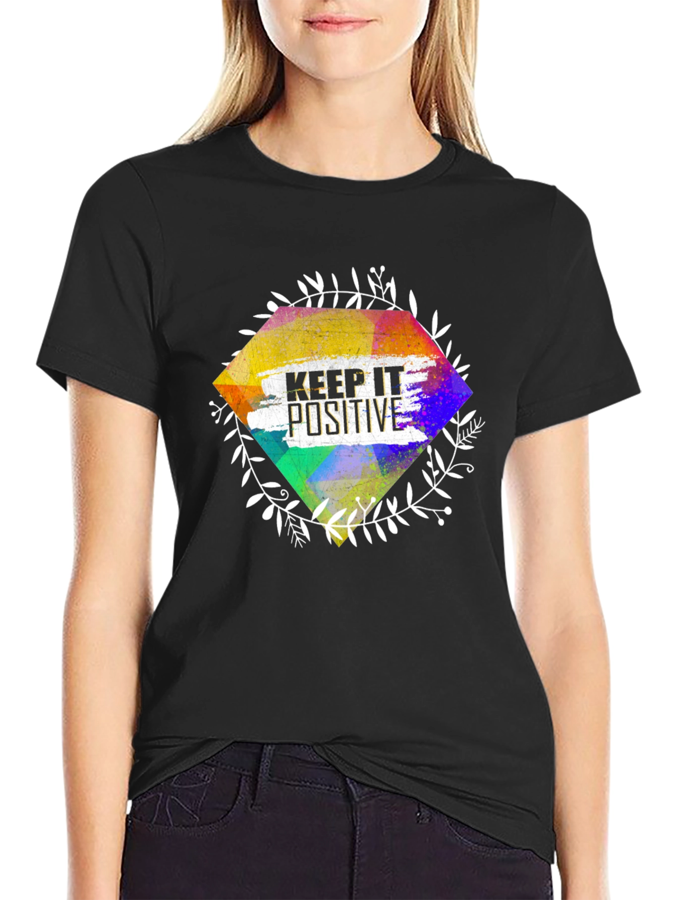 Keep It Positive Graphic Tee - Stylish Casual Wear