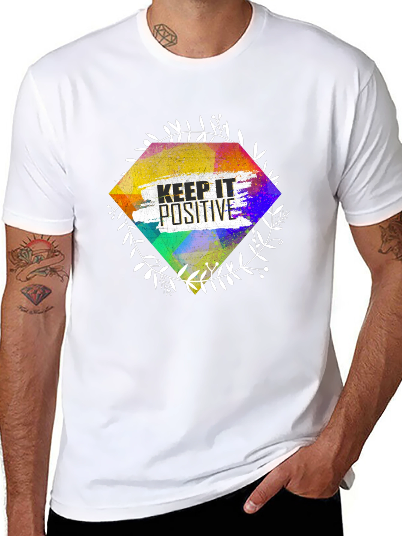 Keep It Positive Graphic Tee - Stylish Casual Wear