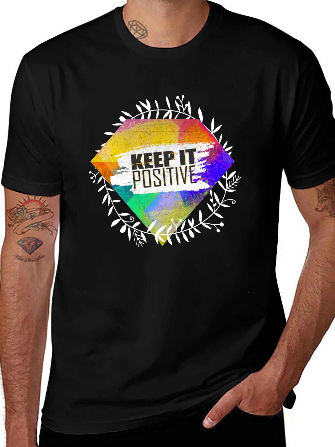 Keep It Positive Graphic Tee - Stylish Casual Wear