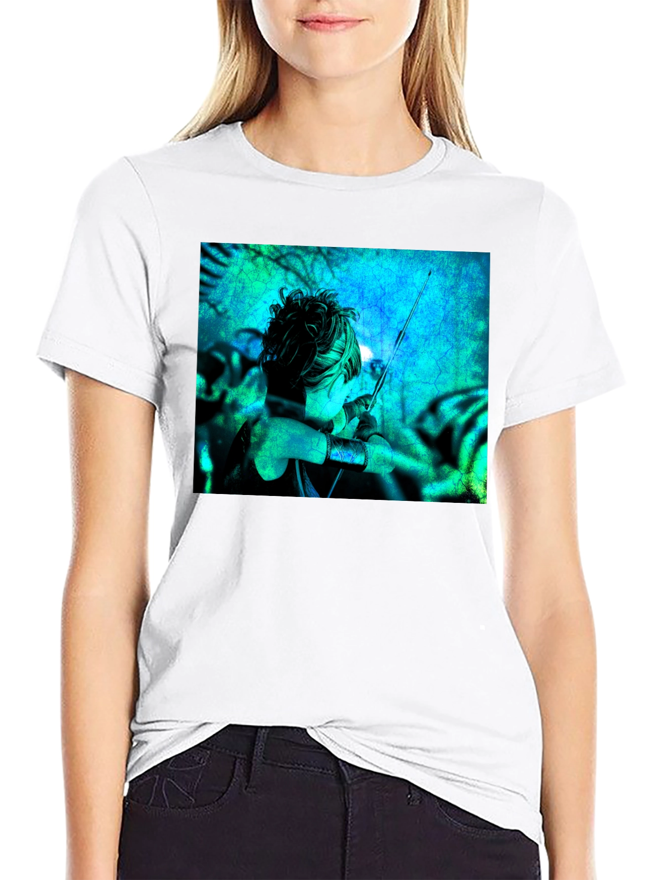 Wonder Woman Archer Black T-Shirt