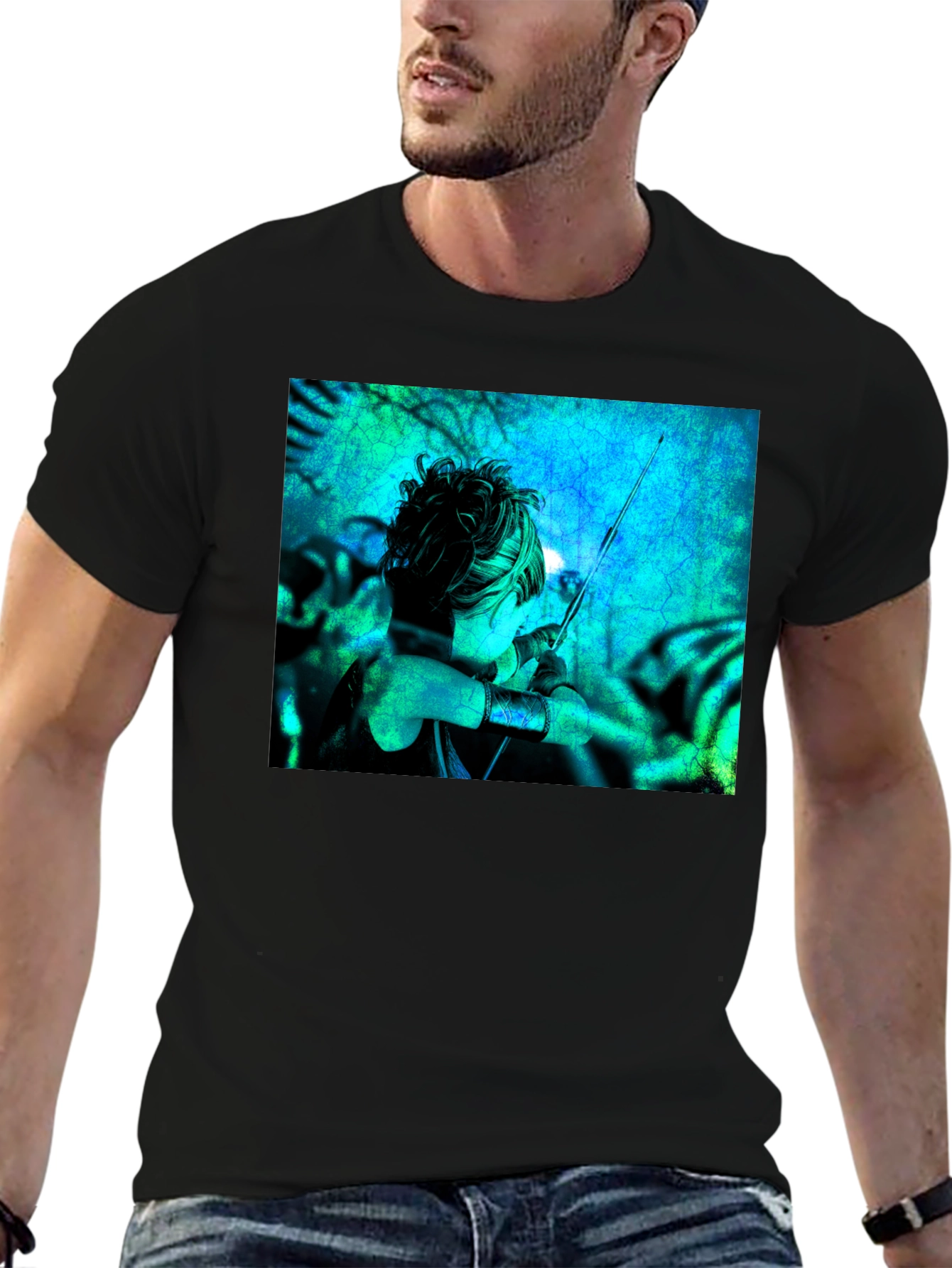 Wonder Woman Archer Black T-Shirt