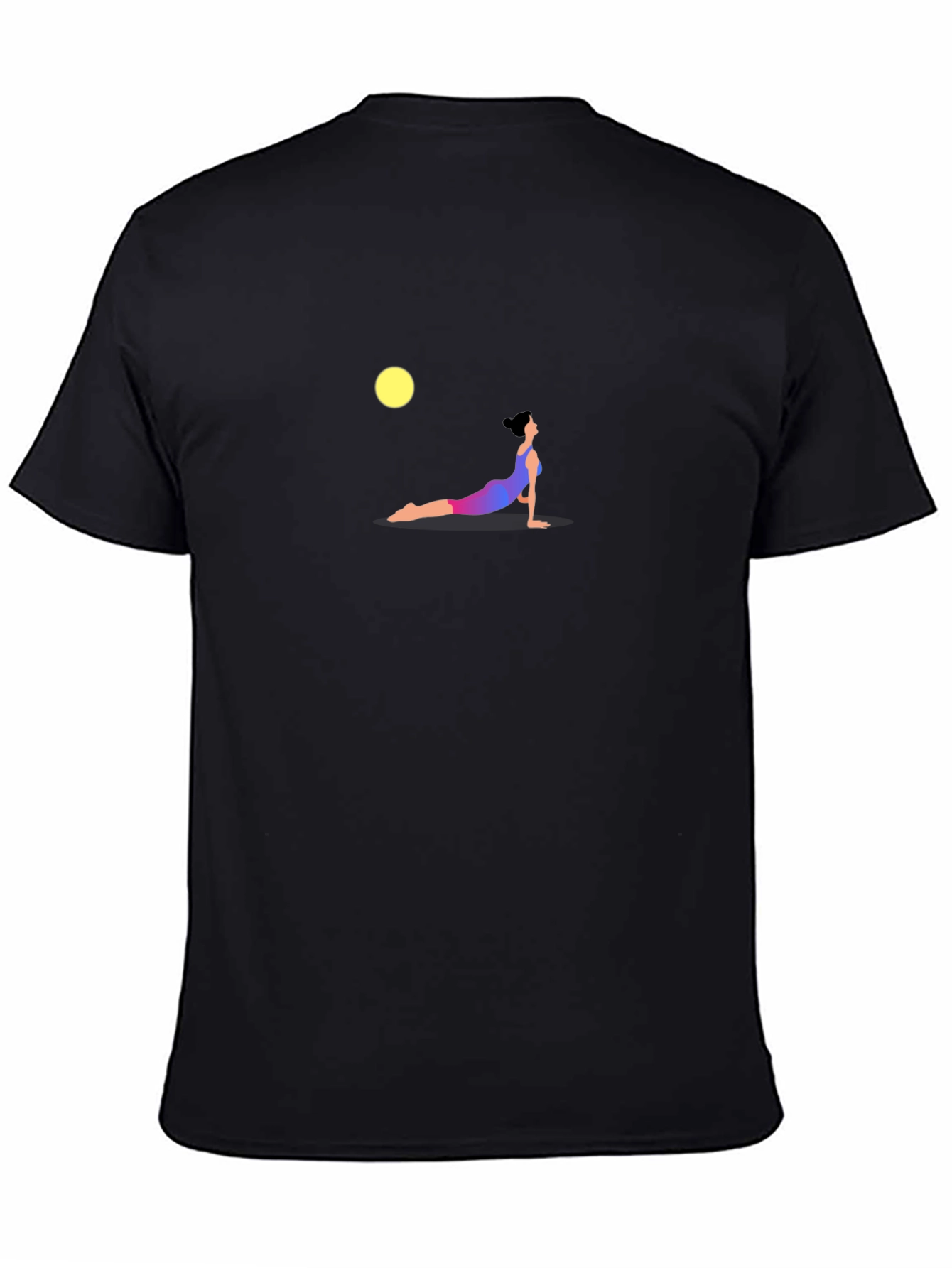 Yoga Pose Graphic T-Shirt - Black