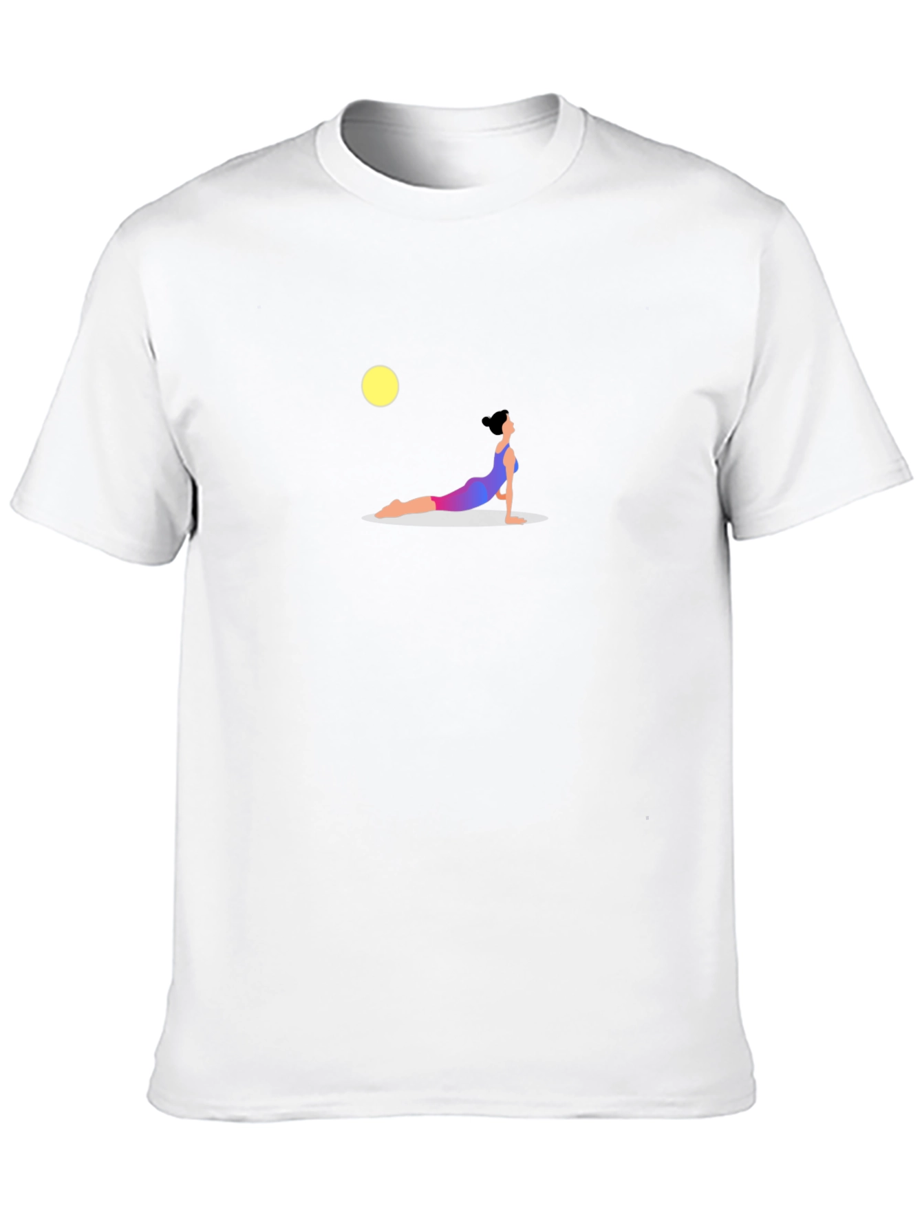 Yoga Pose Graphic T-Shirt - Black