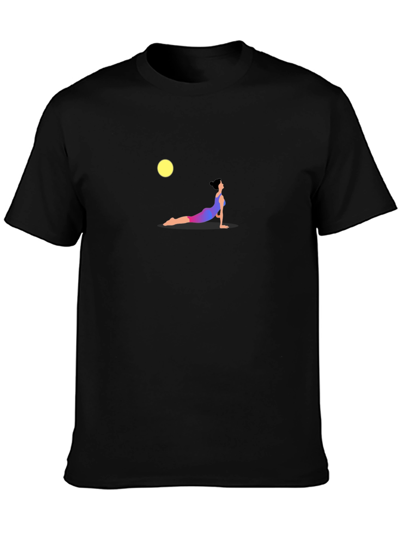Yoga Pose Graphic T-Shirt - Black