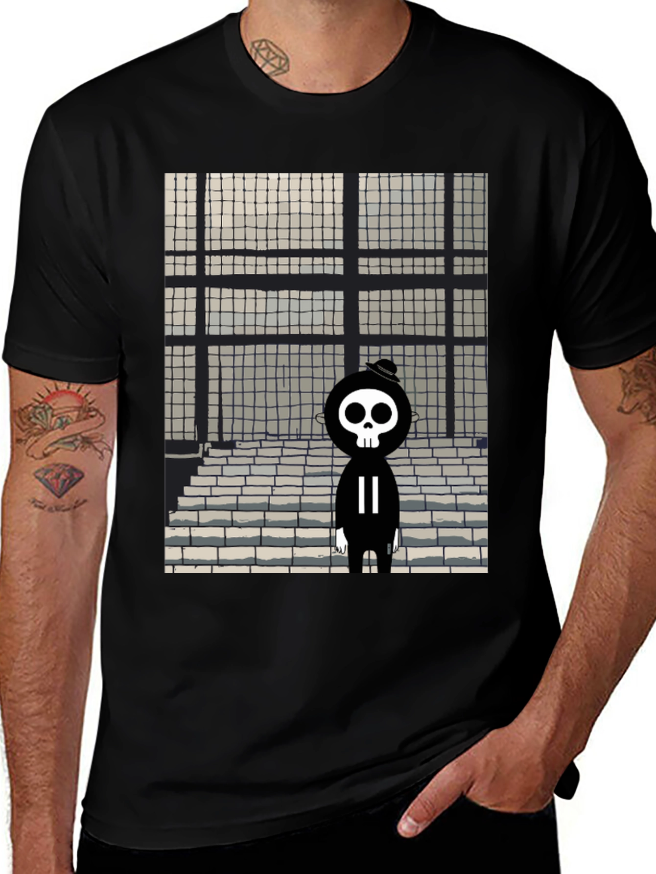 Grim Reaper Style T-Shirt - Cool Graphic Tee