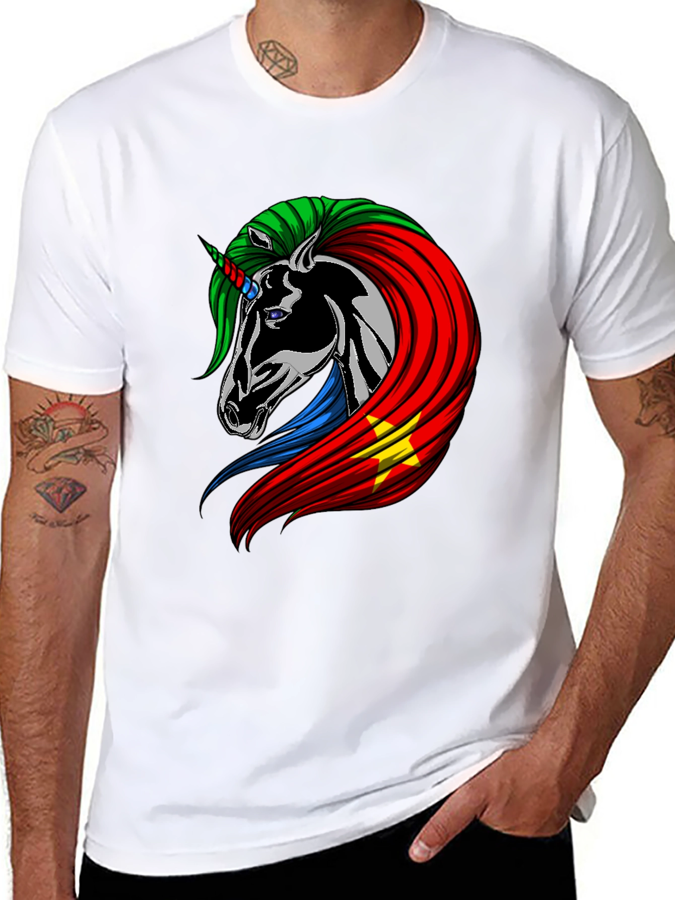 Unicorn Sudan Flag Graphic Tee