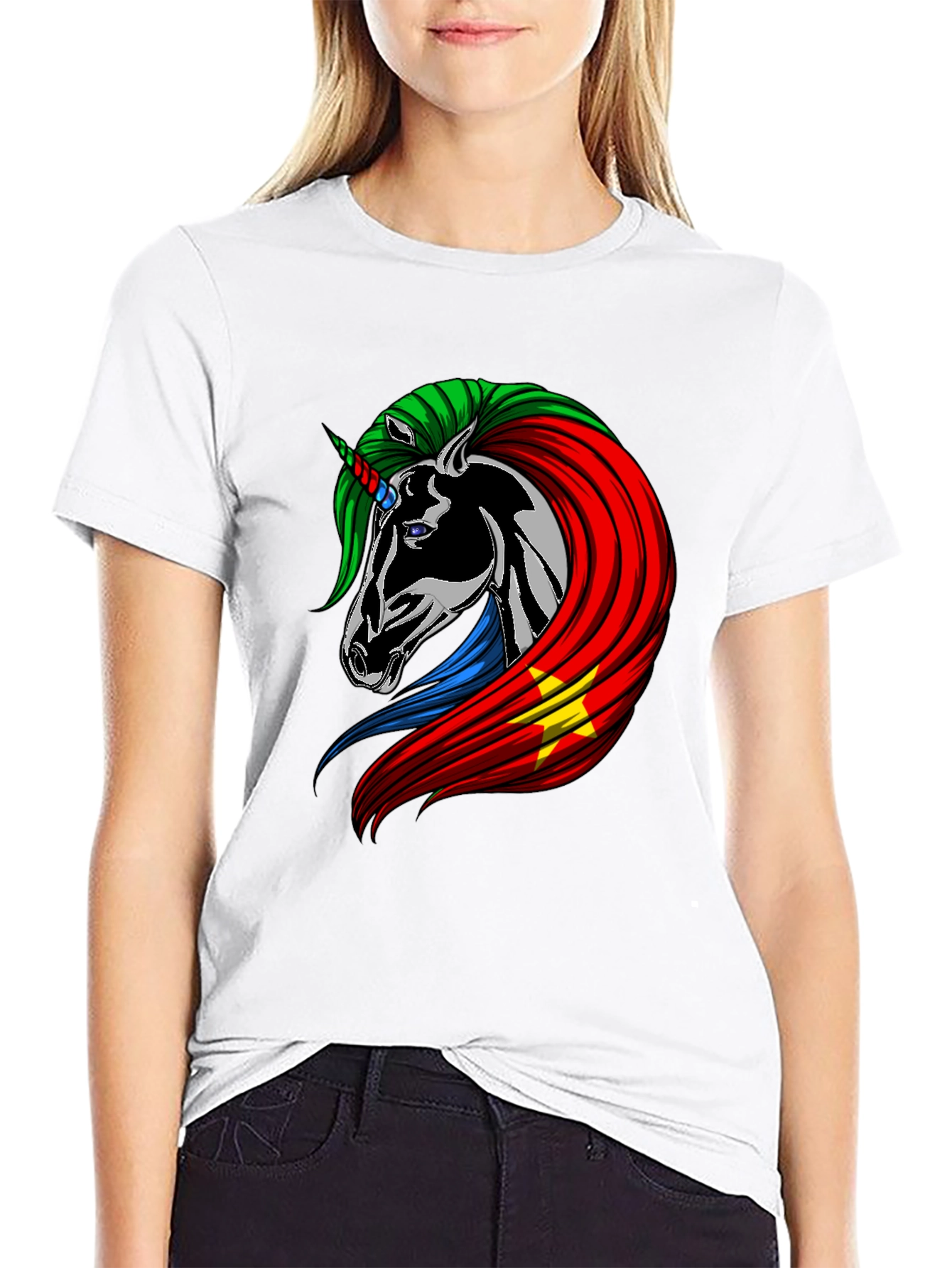 Unicorn Sudan Flag Graphic Tee