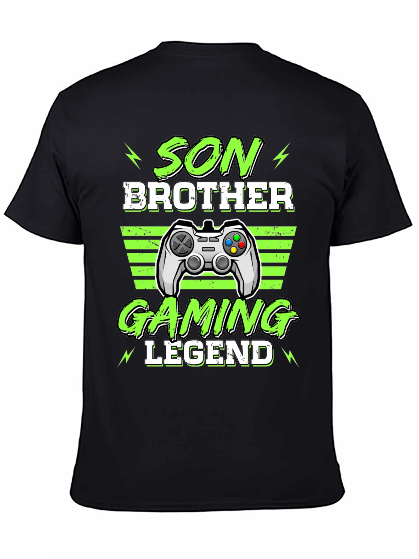 Son Brother Gaming Legend Black T-Shirt
