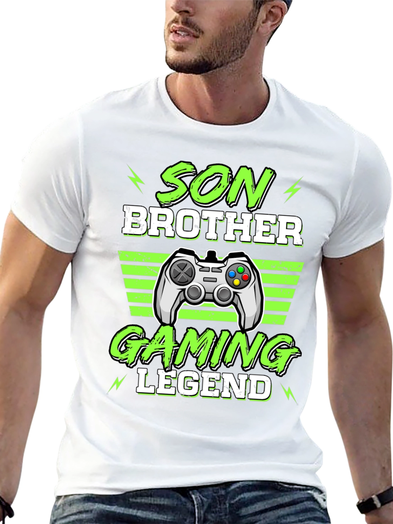 Son Brother Gaming Legend Black T-Shirt