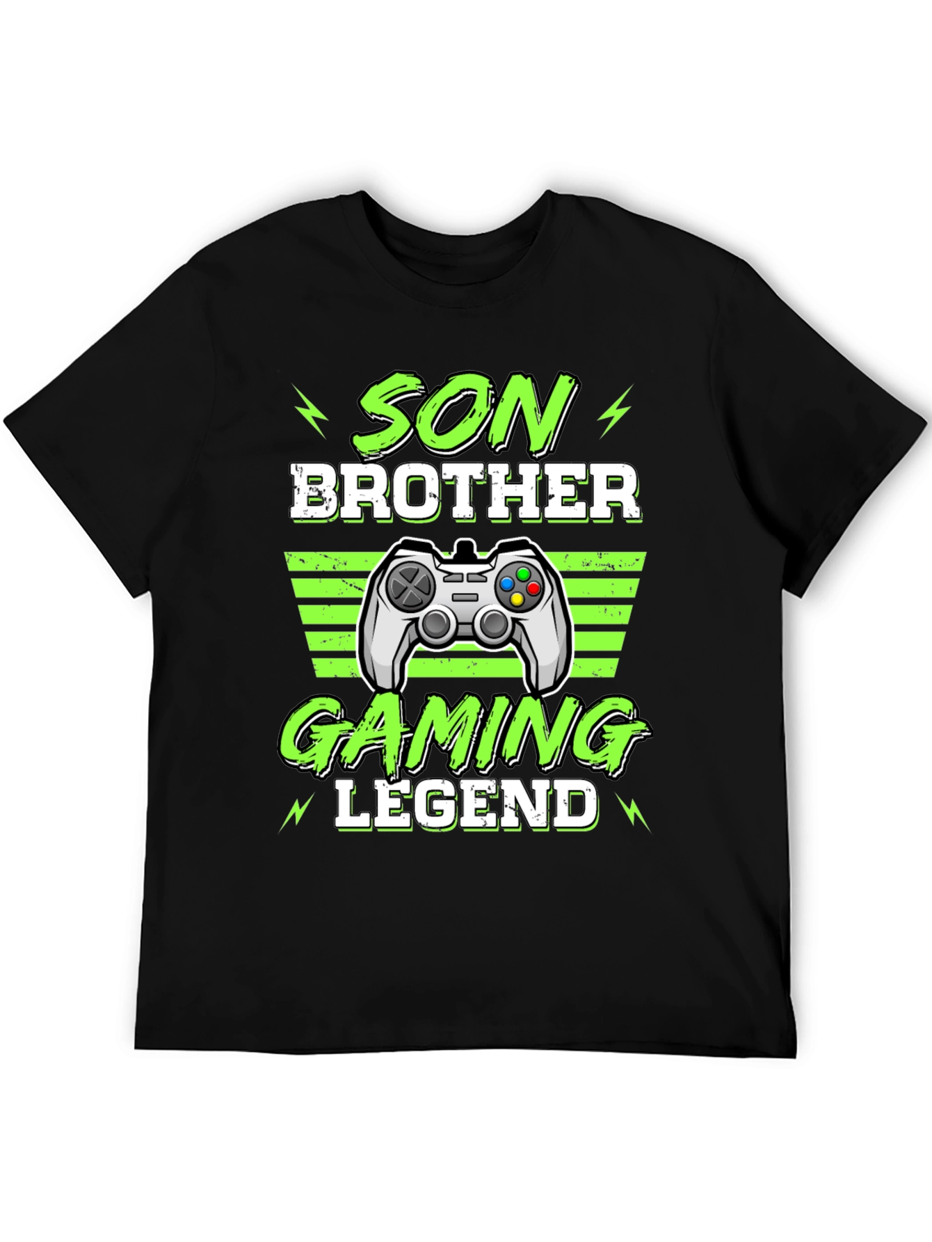 Son Brother Gaming Legend Black T-Shirt