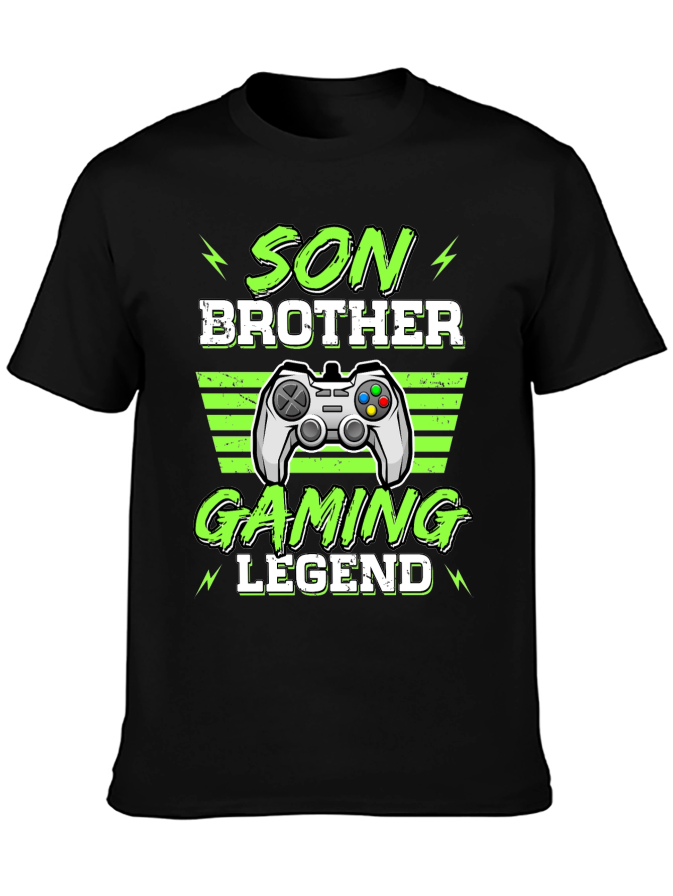 Son Brother Gaming Legend Black T-Shirt
