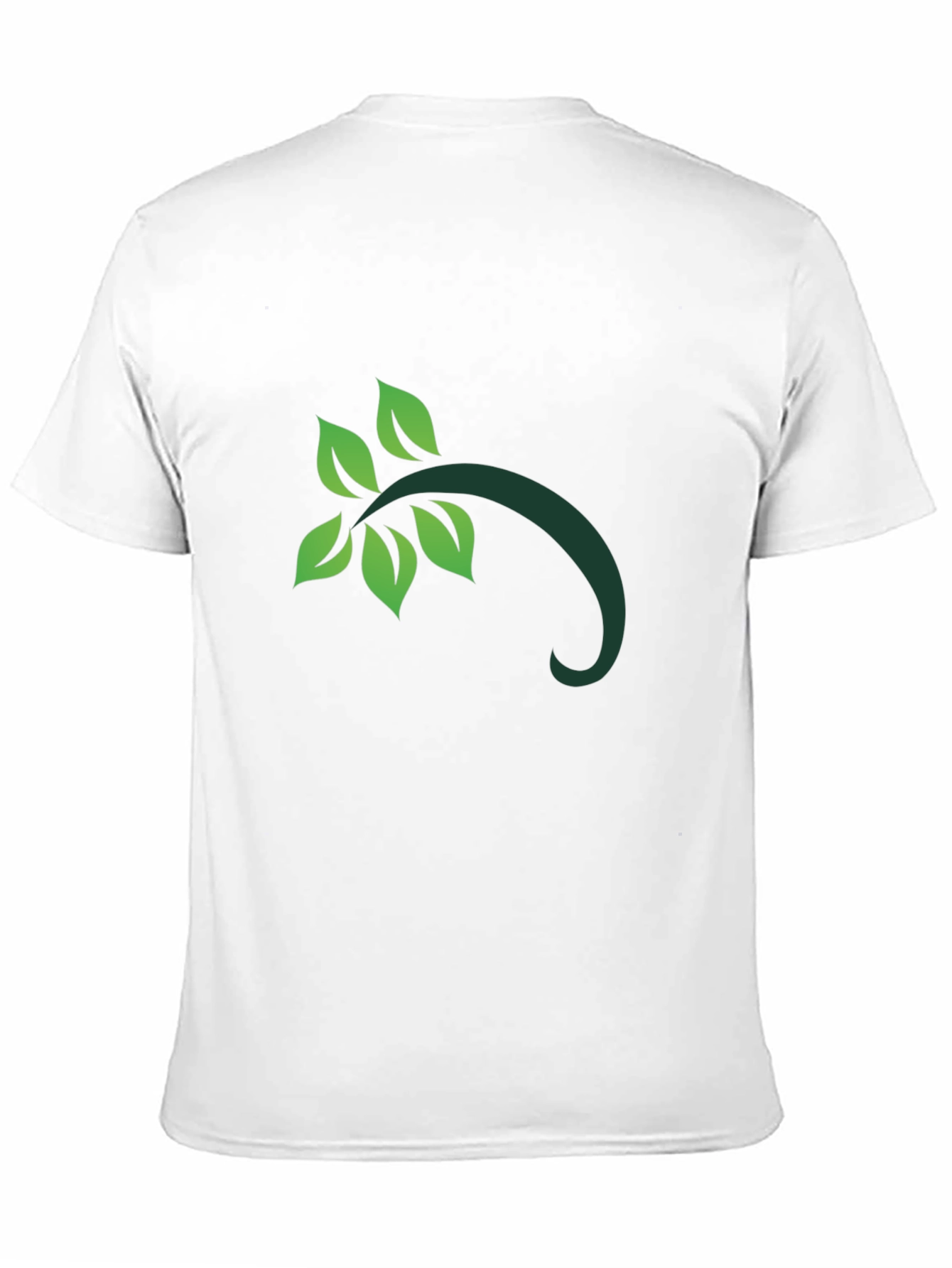 Leaf Branch Graphic Black T-Shirt