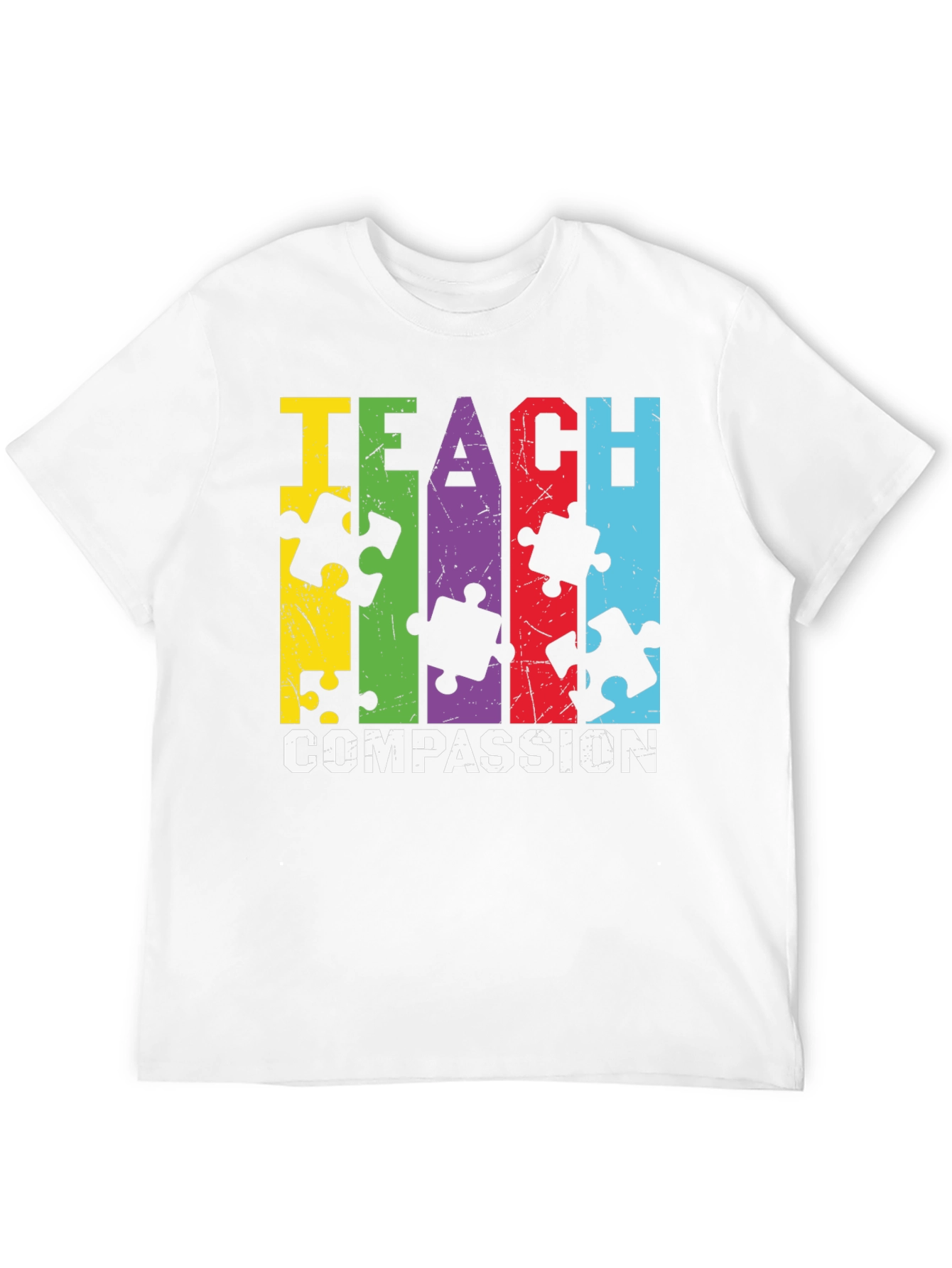 Teach Compassion Autism Awareness T-Shirt