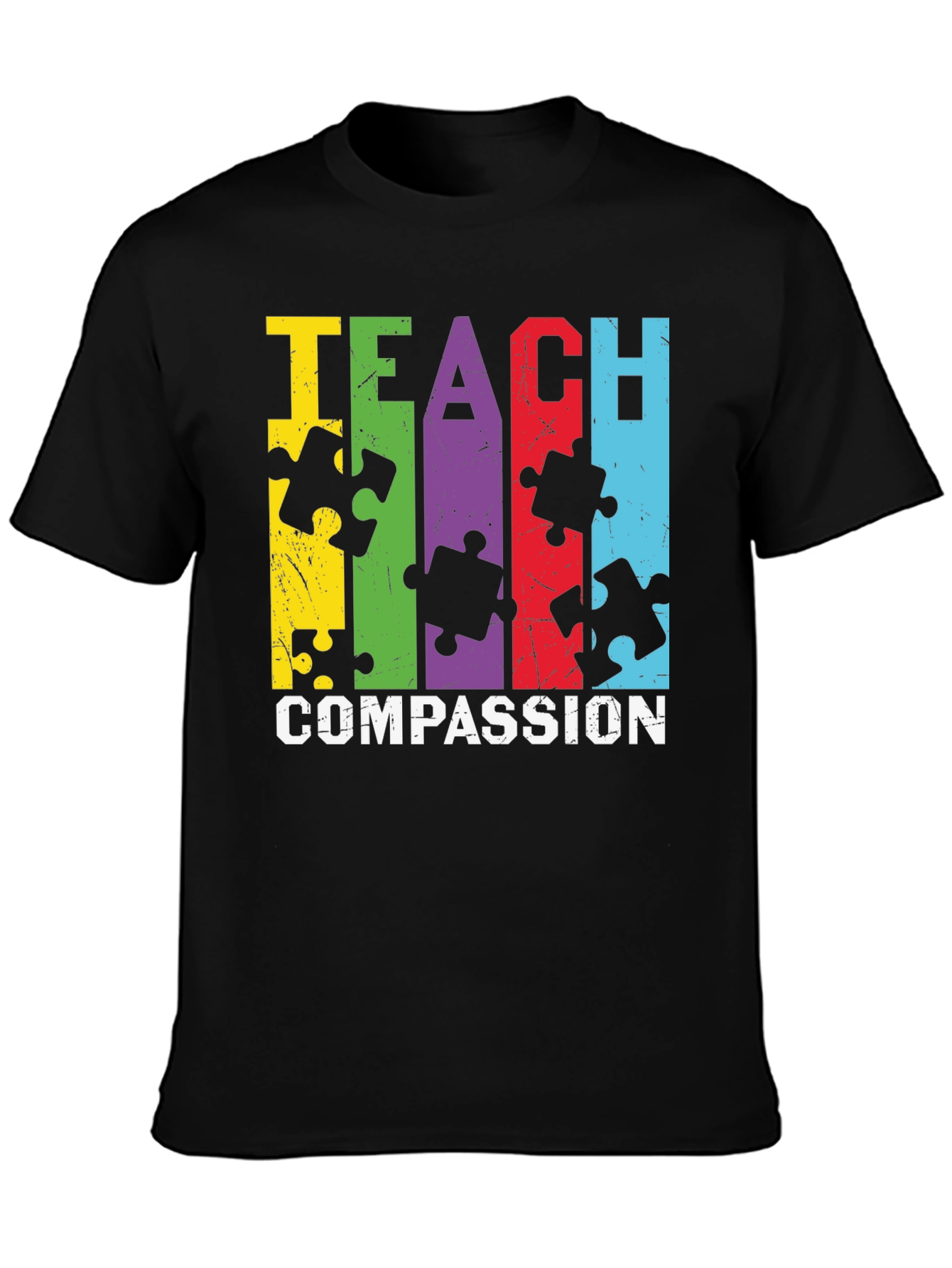 Teach Compassion Autism Awareness T-Shirt