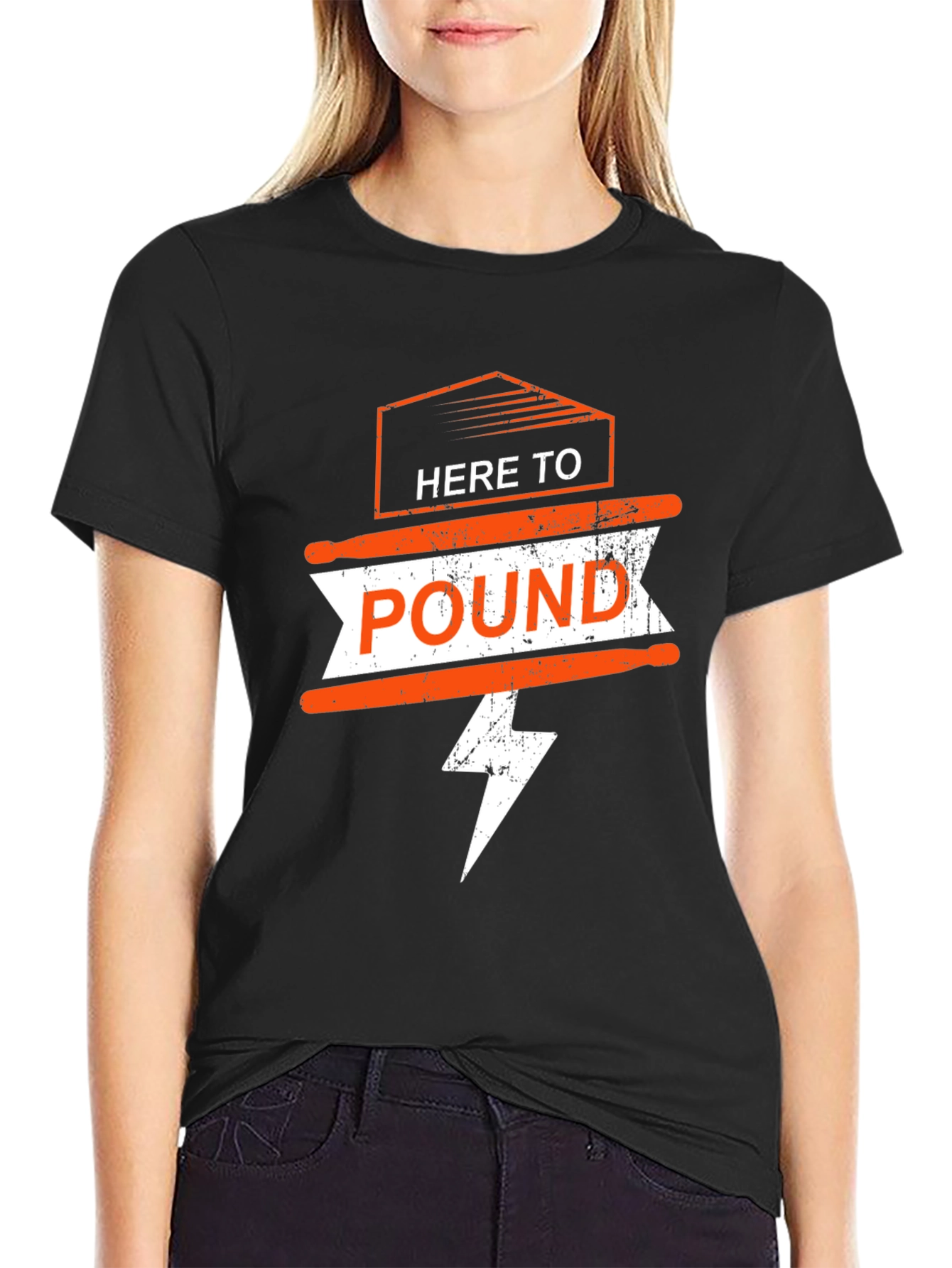 Here To Pound T-Shirt - Black