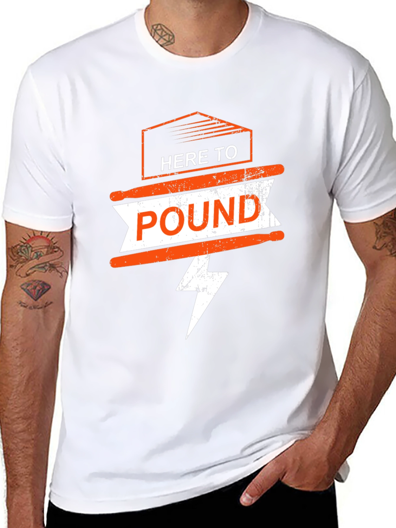 Here To Pound T-Shirt - Black