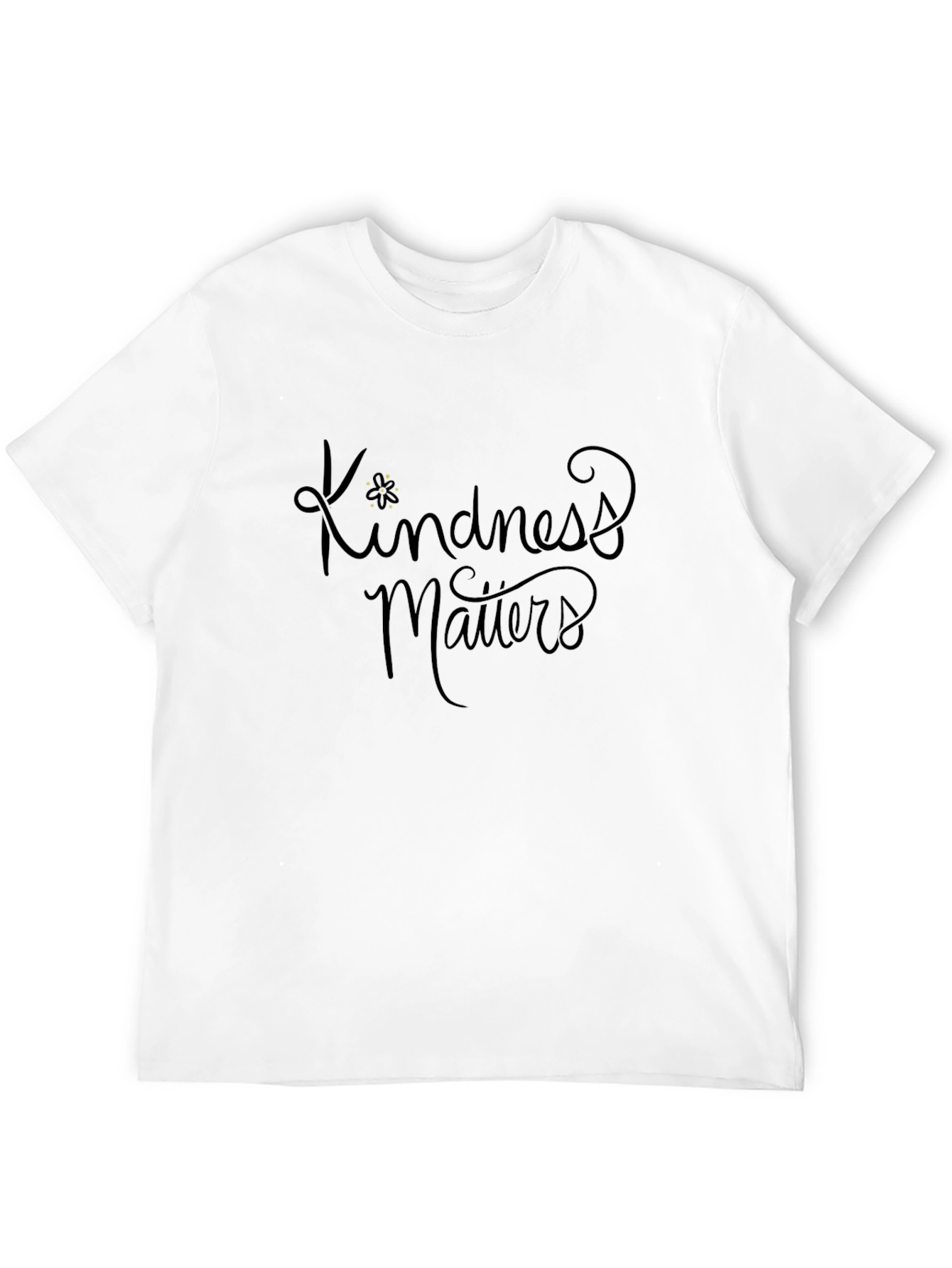 Kindness Matters Black Graphic T-Shirt