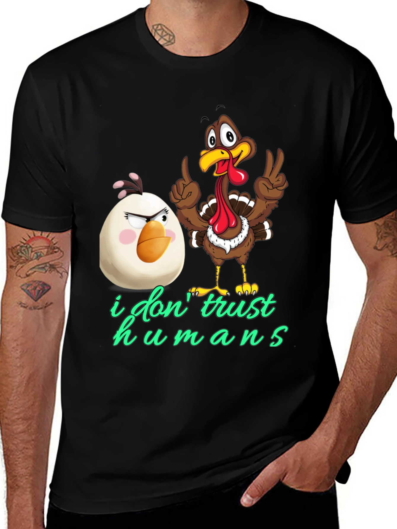 I Dont Trust Humans Graphic Tee