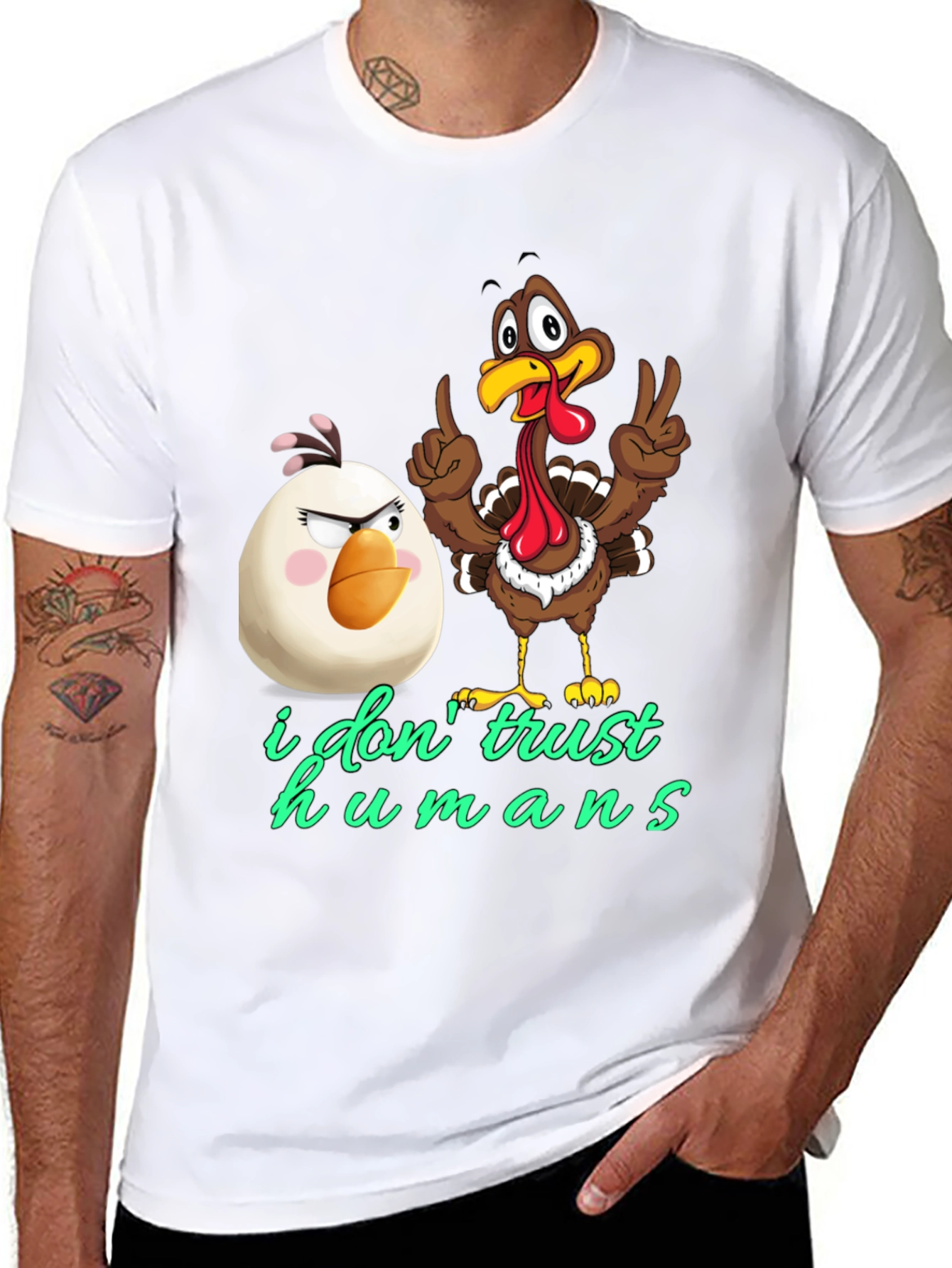 I Dont Trust Humans Graphic Tee