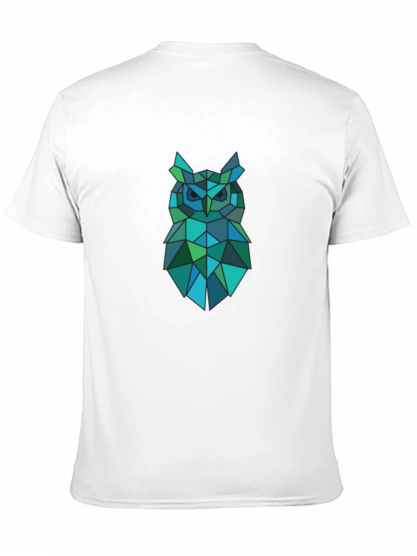 Geometric Owl Graphic T-Shirt - Modern Design