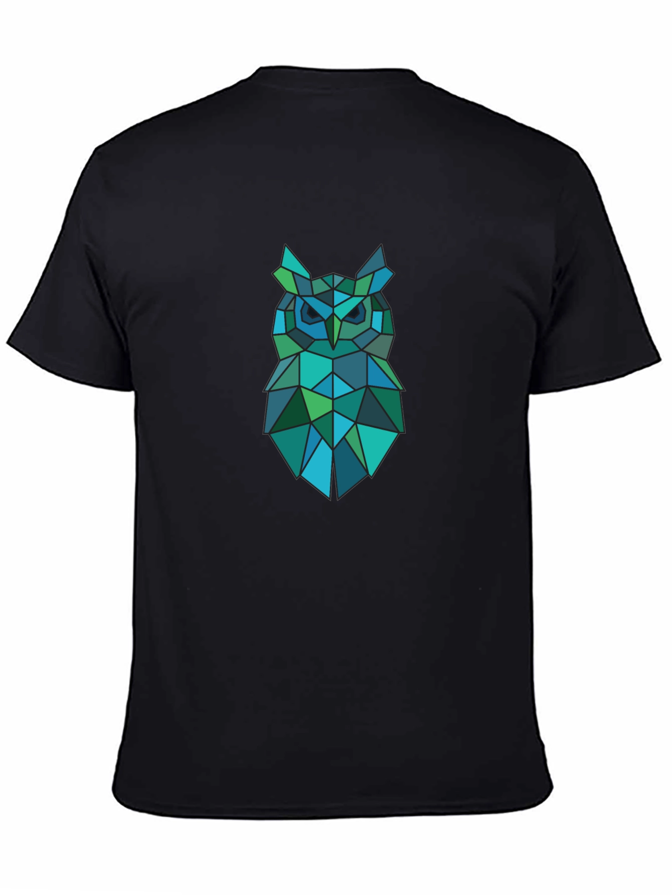Geometric Owl Graphic T-Shirt - Modern Design