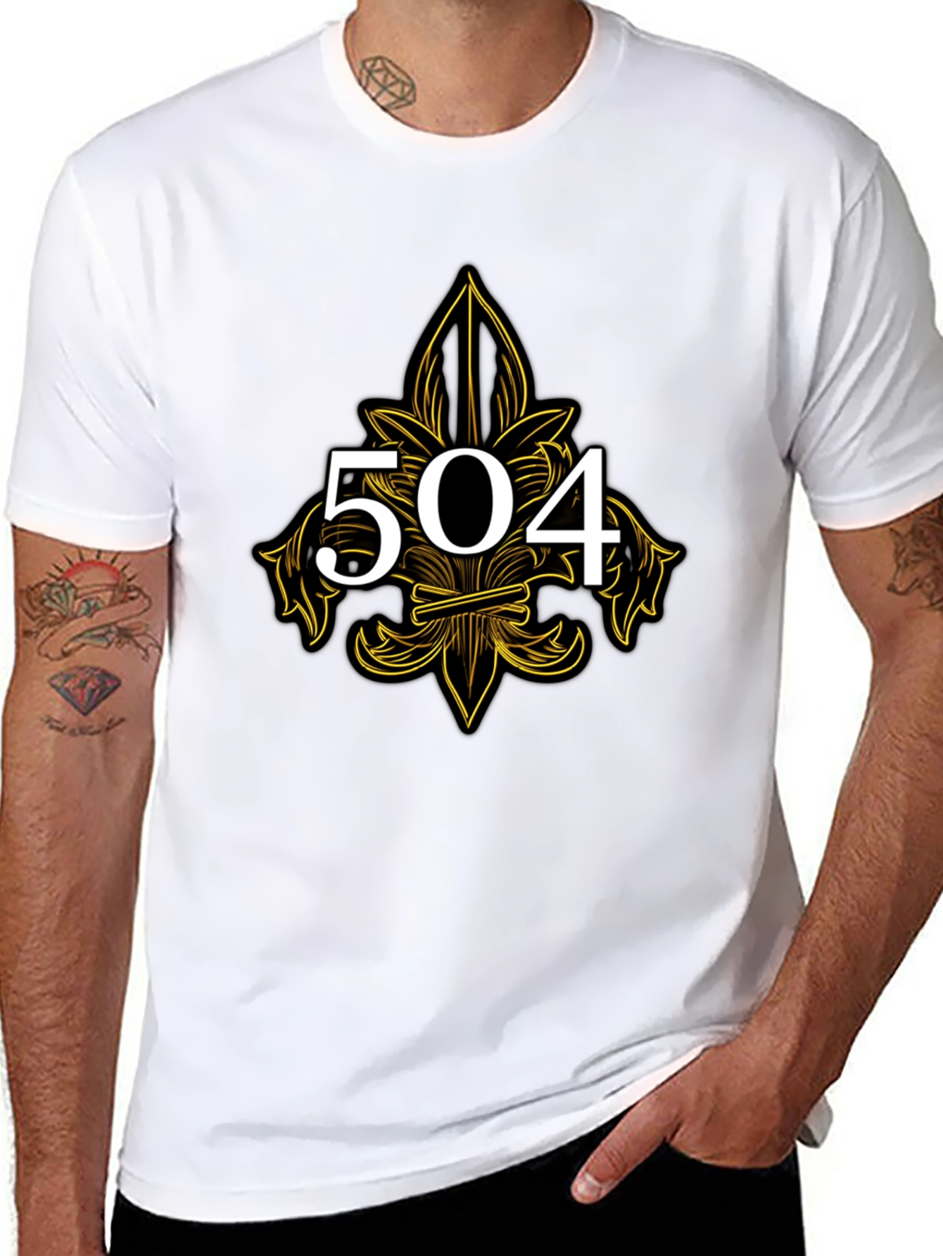 504 Fleur-de-lis T-Shirt - New Orleans Pride