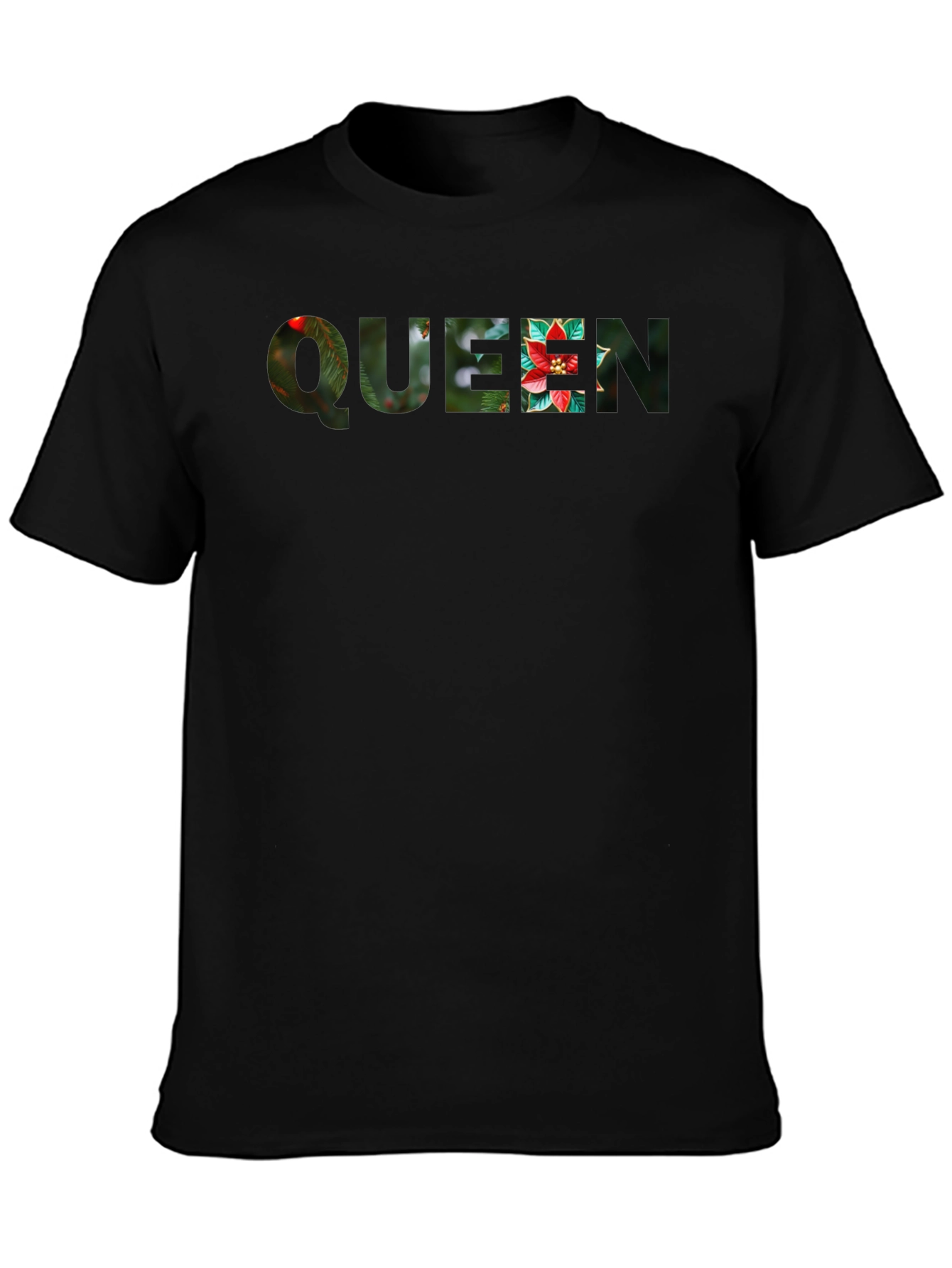 Festive Queen Graphic Tee - Holiday Edition
