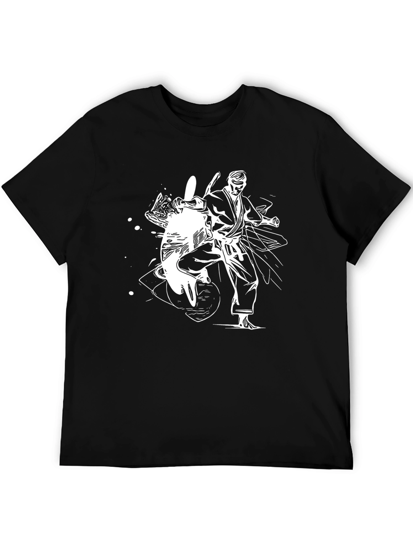 Karate Graphic T-Shirt - Black