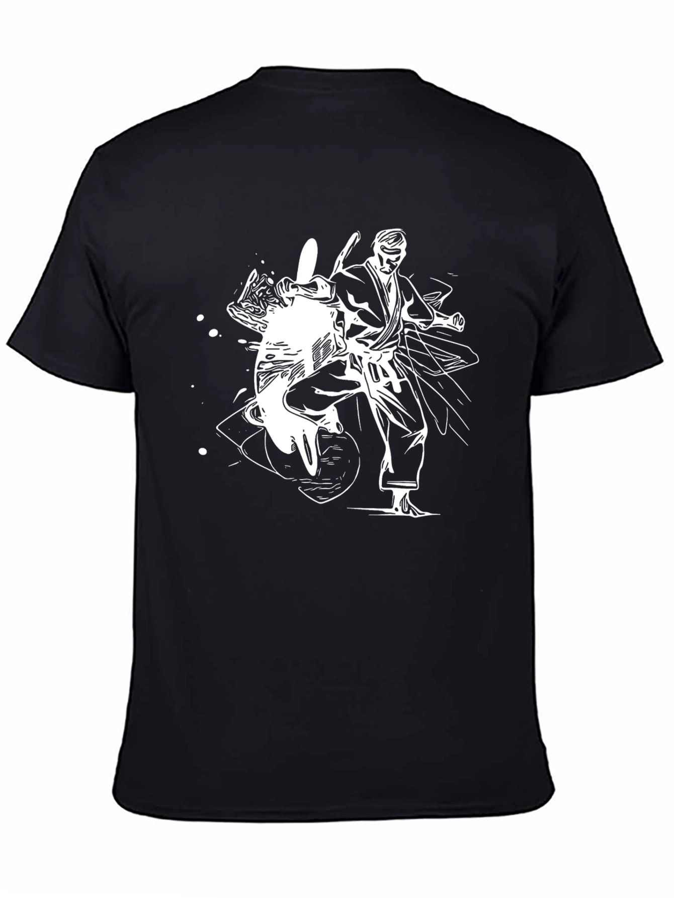 Karate Graphic T-Shirt - Black