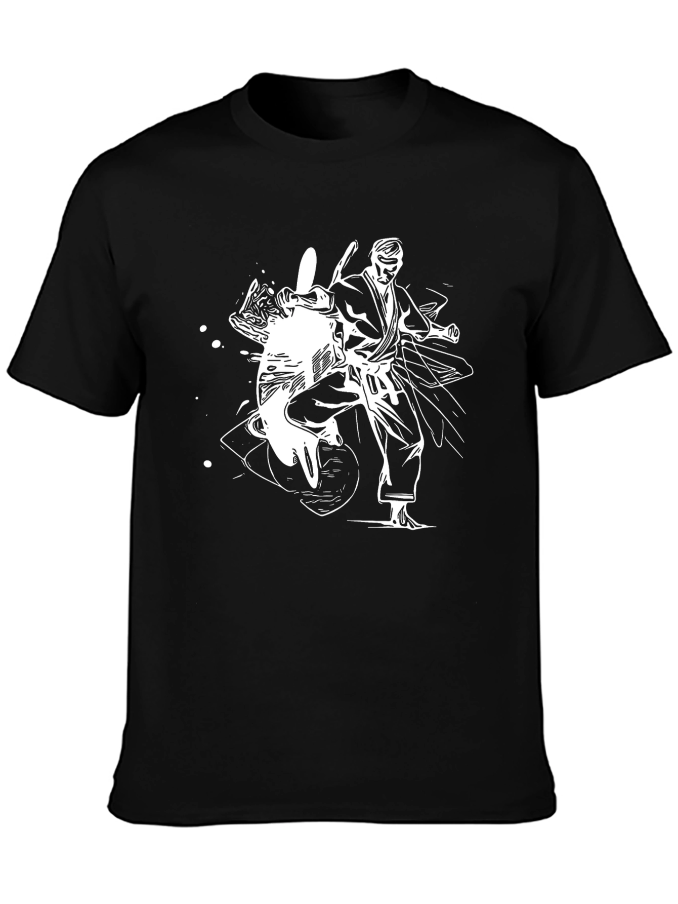 Karate Graphic T-Shirt - Black