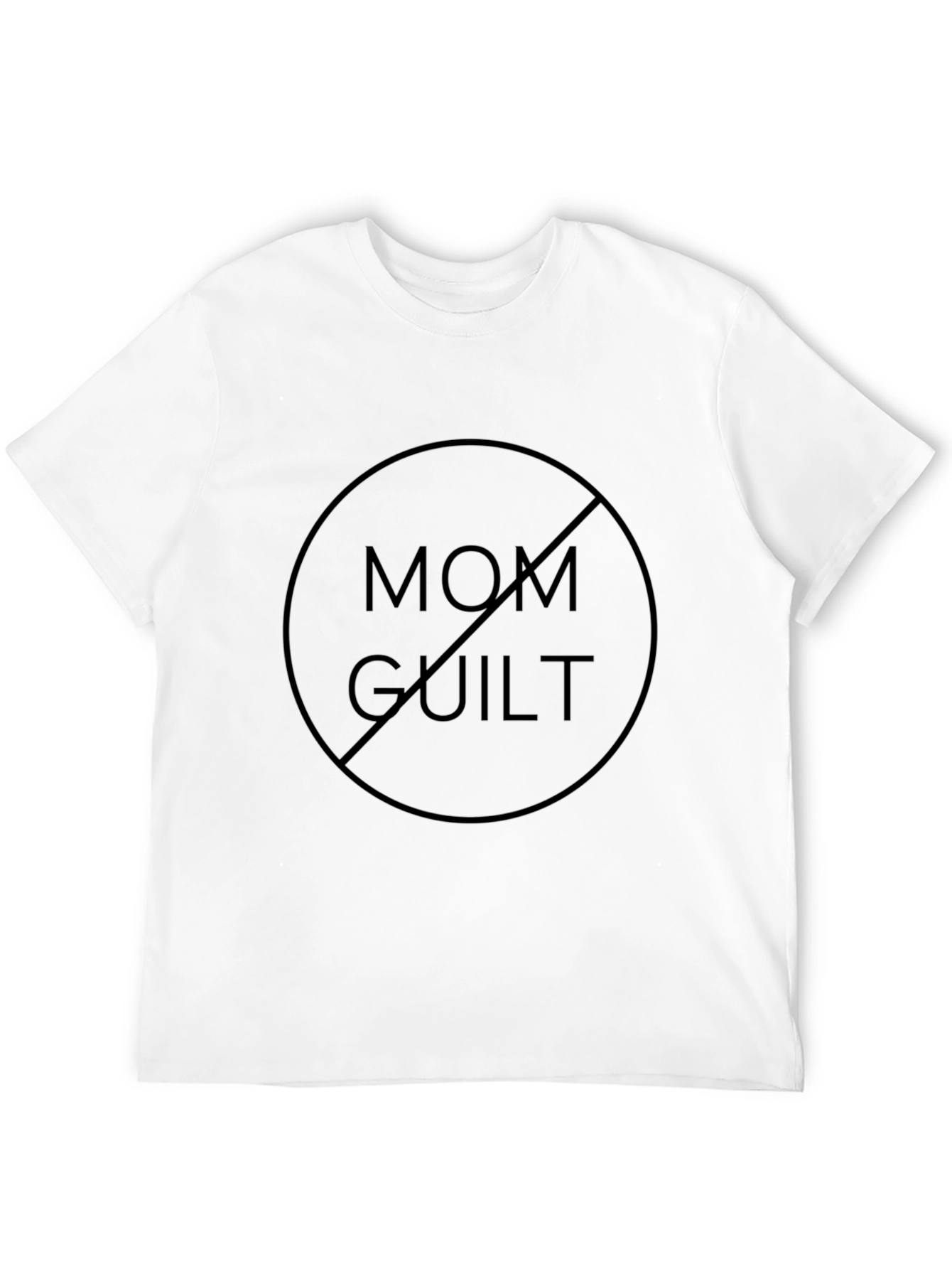 No Mom Guilt T-Shirt - Relaxed Fit Black Tee