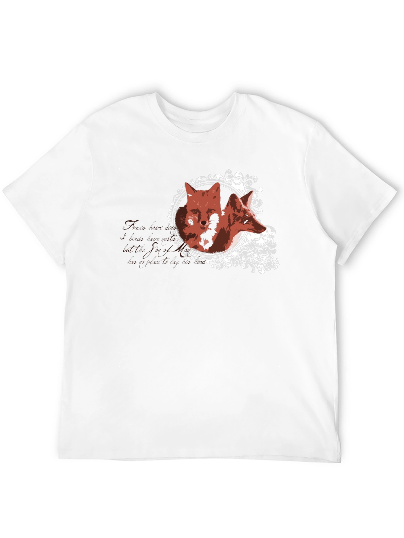 Fox Portrait Graphic Tee - Stylish Unisex T-Shirt