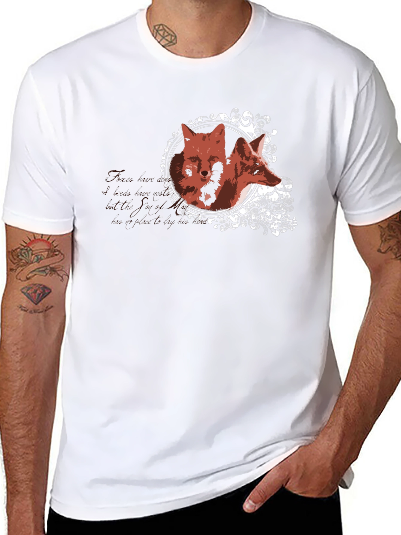 Fox Portrait Graphic Tee - Stylish Unisex T-Shirt