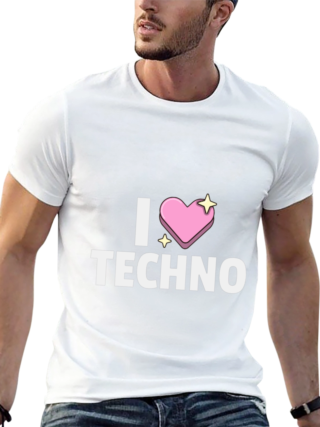 I Heart Techno T-Shirt - Unique Design