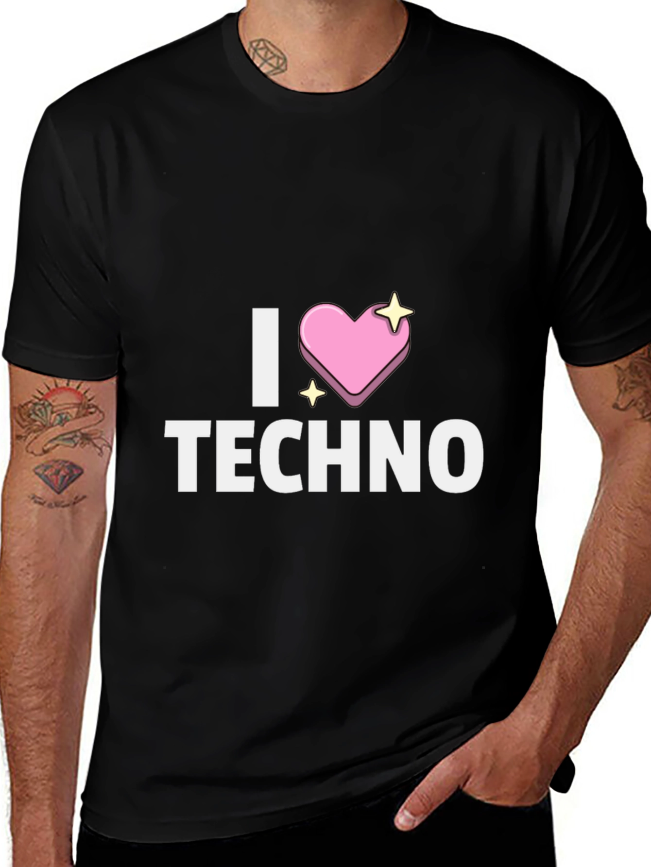 I Heart Techno T-Shirt - Unique Design