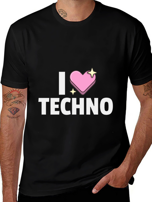 I Heart Techno T-Shirt - Unique Design